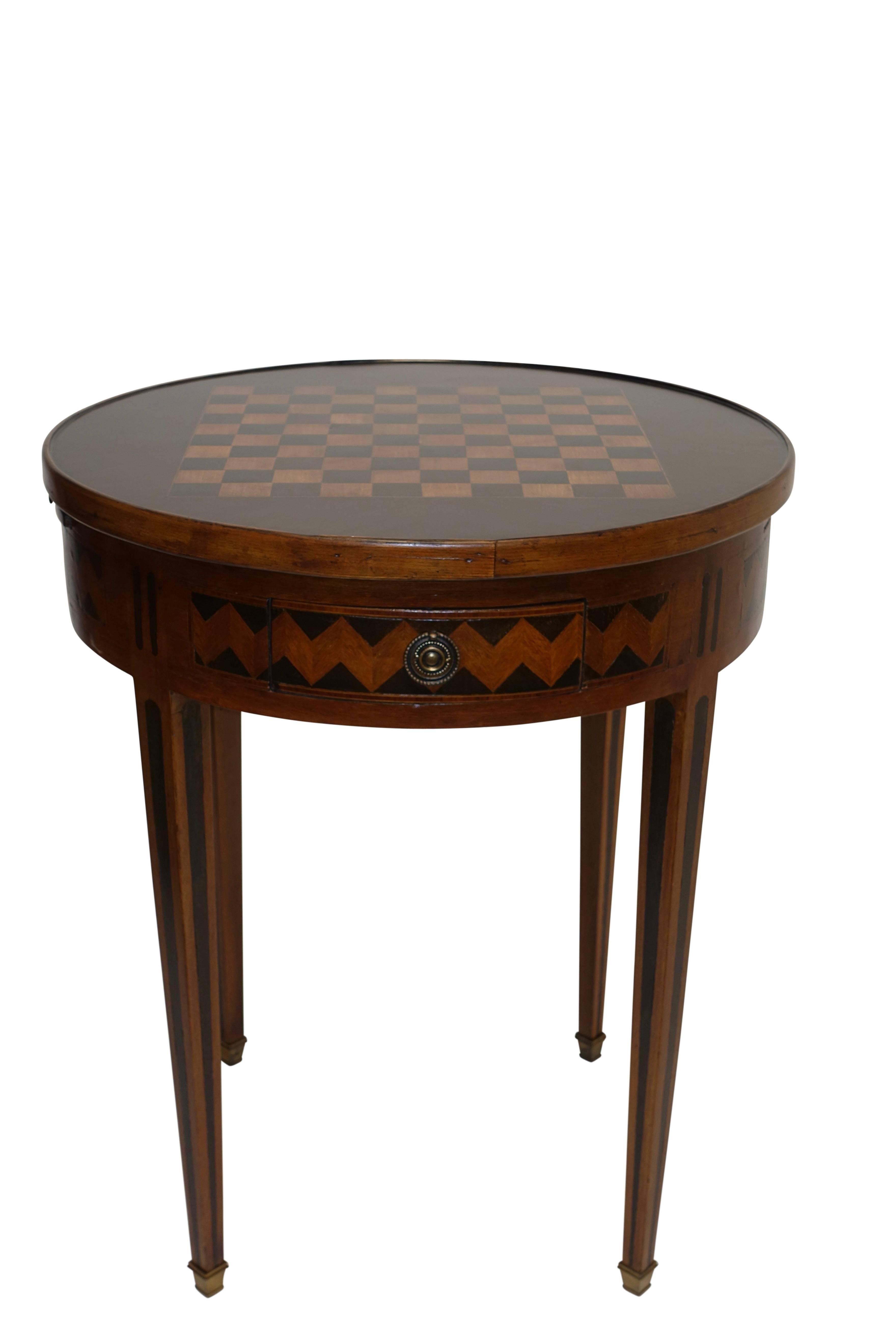 Directoire Game Table with Ebonized Inlay, French, circa 1780 2