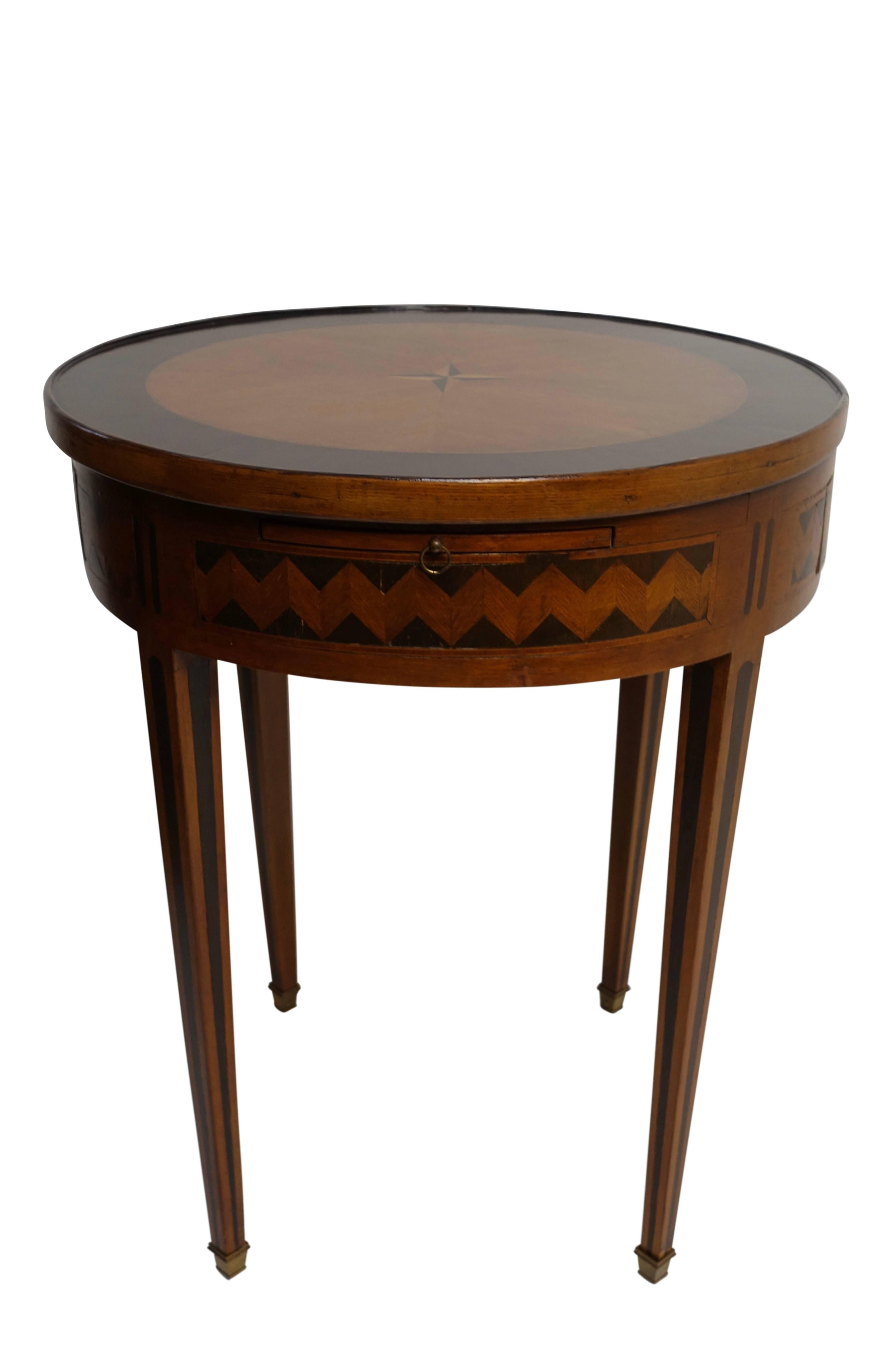 Directoire Game Table with Ebonized Inlay, French, circa 1780 In Excellent Condition In San Francisco, CA