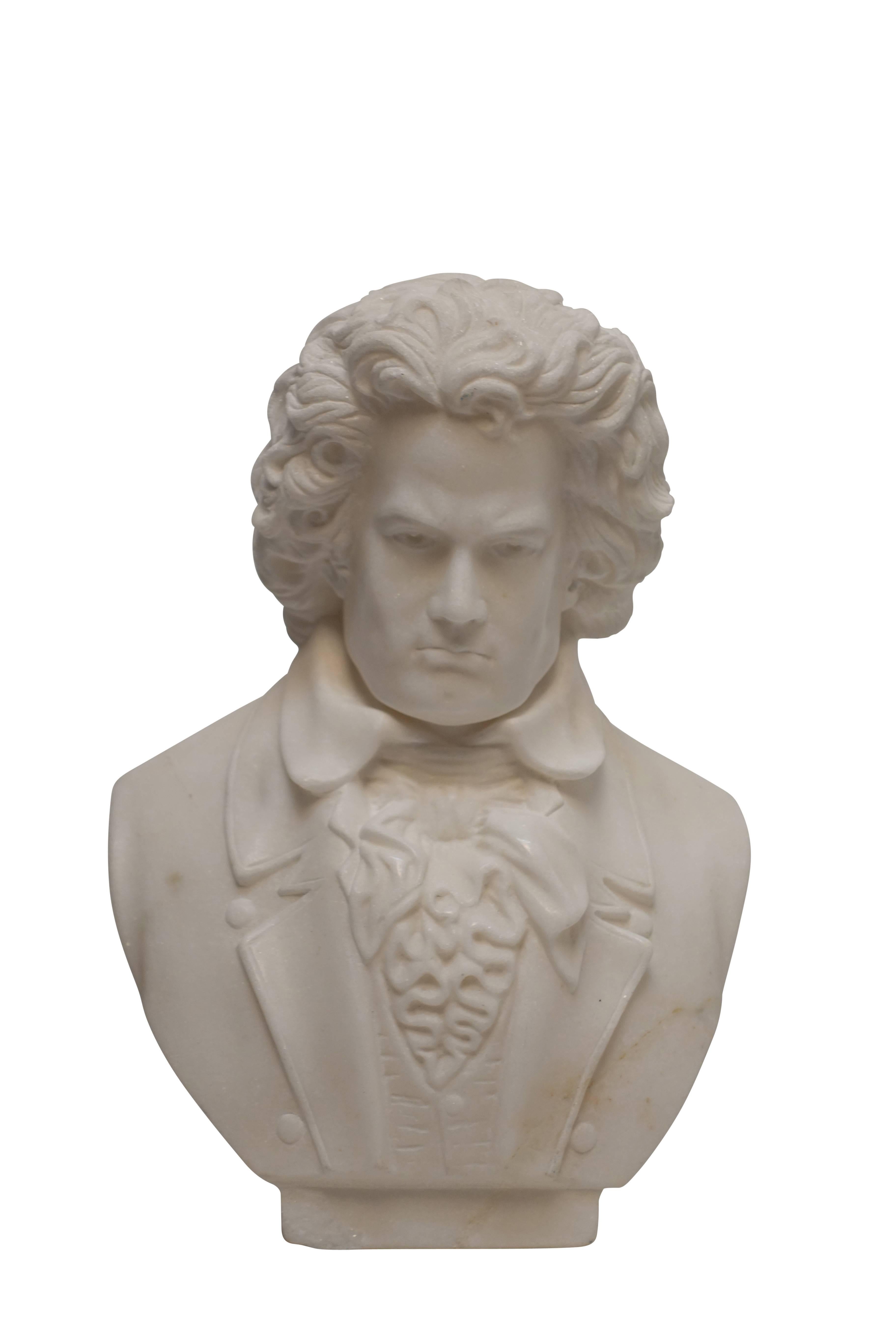 Carrera Marble Bust of Beethoven, 19th Century 1
