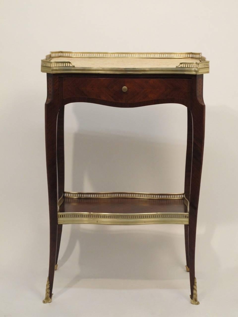 French 19th Century Louis XVI Style Side Table 1