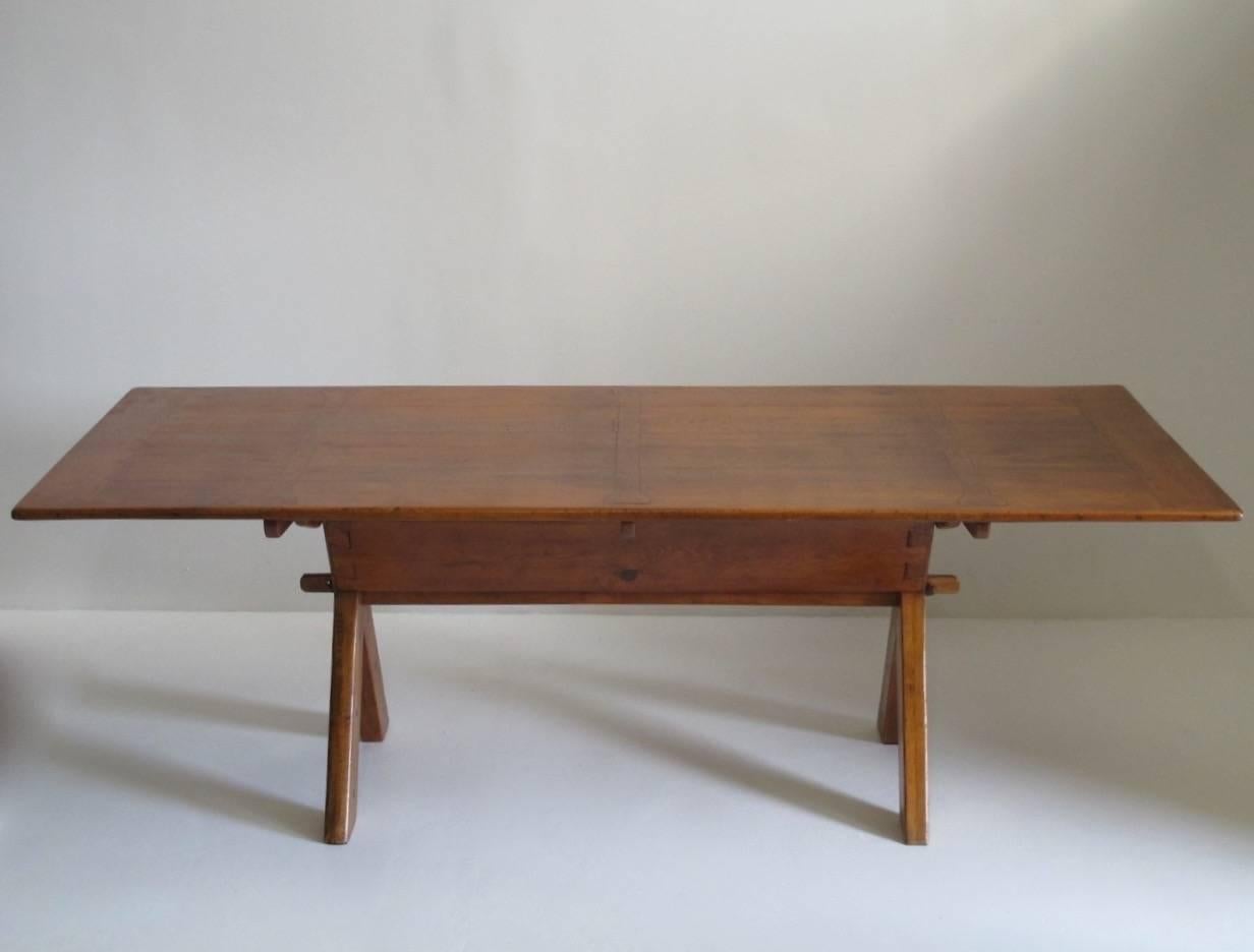 19th Century Swiss Pine Farm Dining Table In Excellent Condition In San Francisco, CA