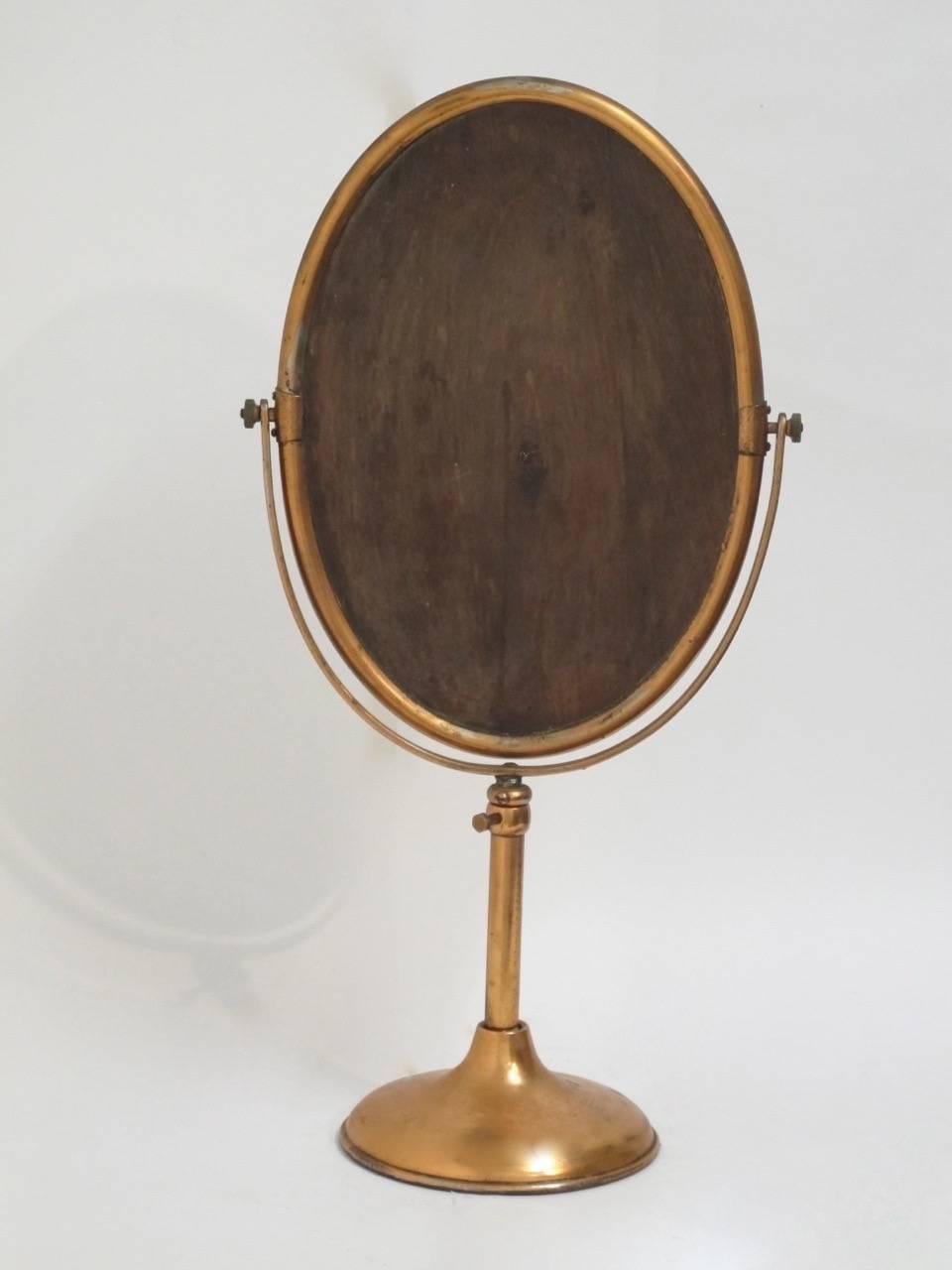 70s mirror on counter