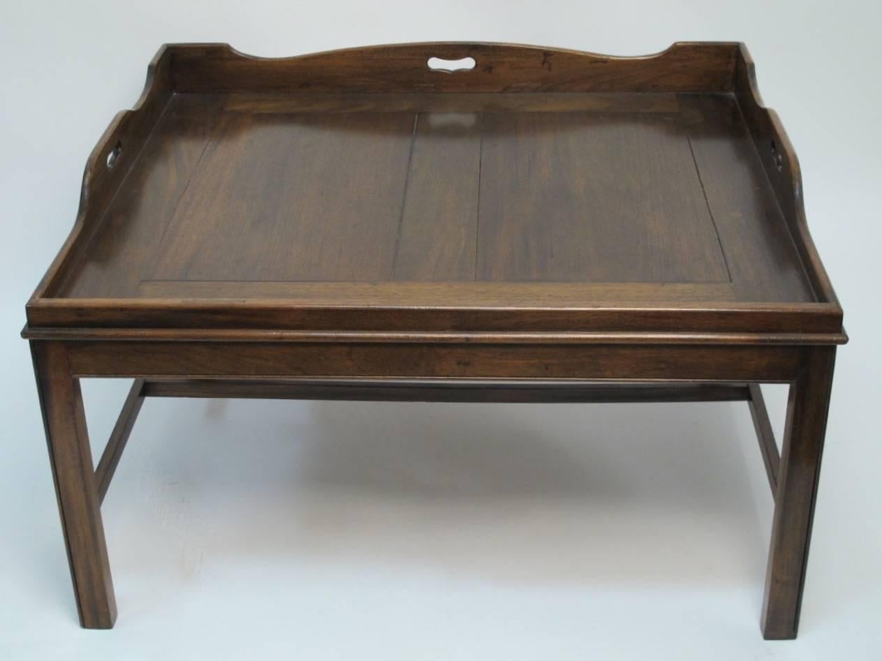 19th Century Georgian Mahogany Butler's Tray Coffee Table