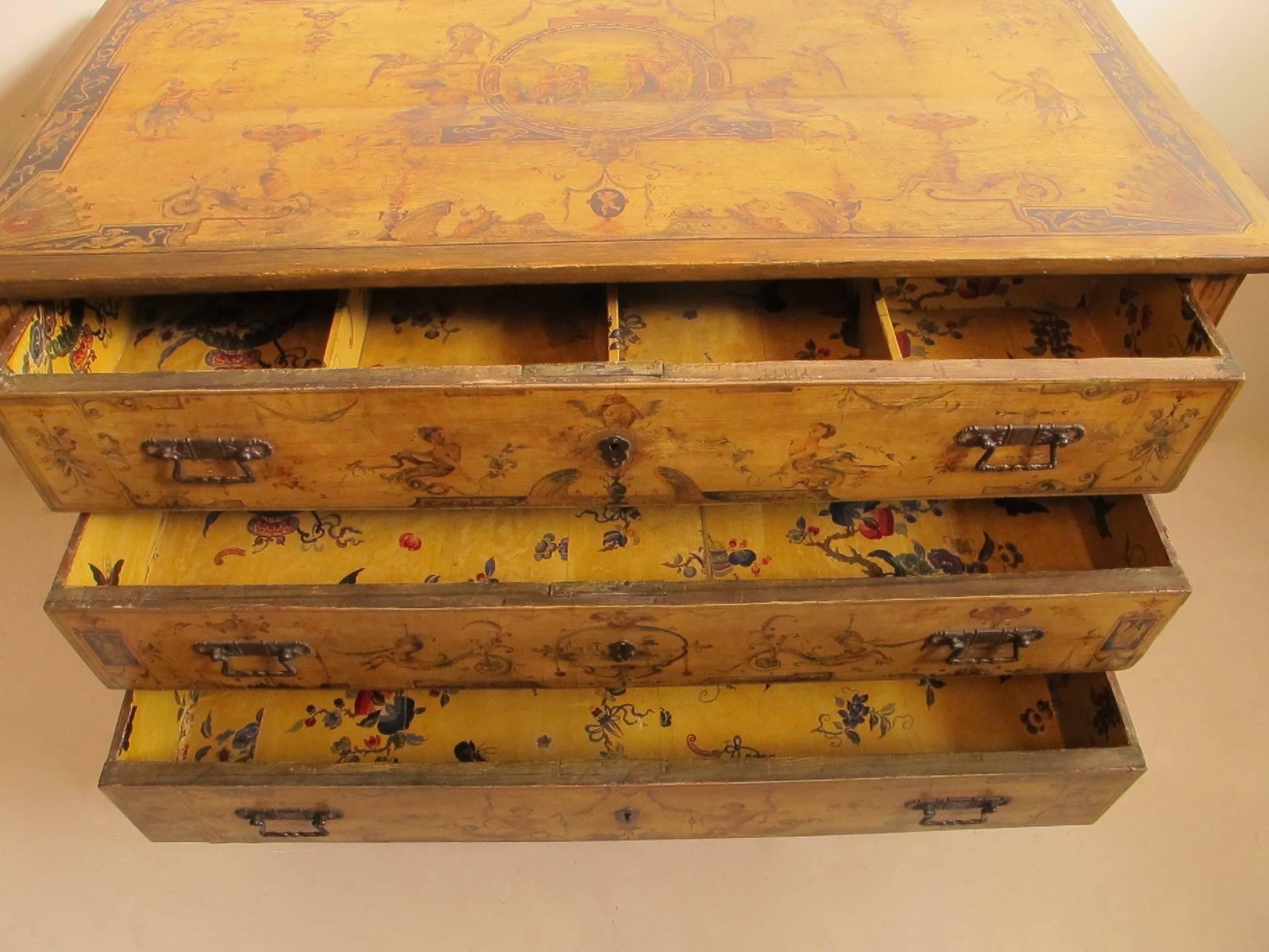 18th Century Italian Painted Commode In Excellent Condition In San Francisco, CA