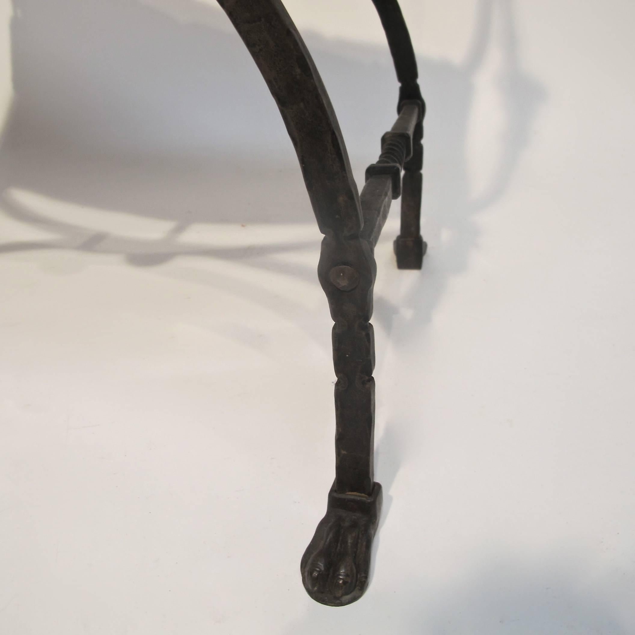 Wrought Iron Savonarola Chair 1