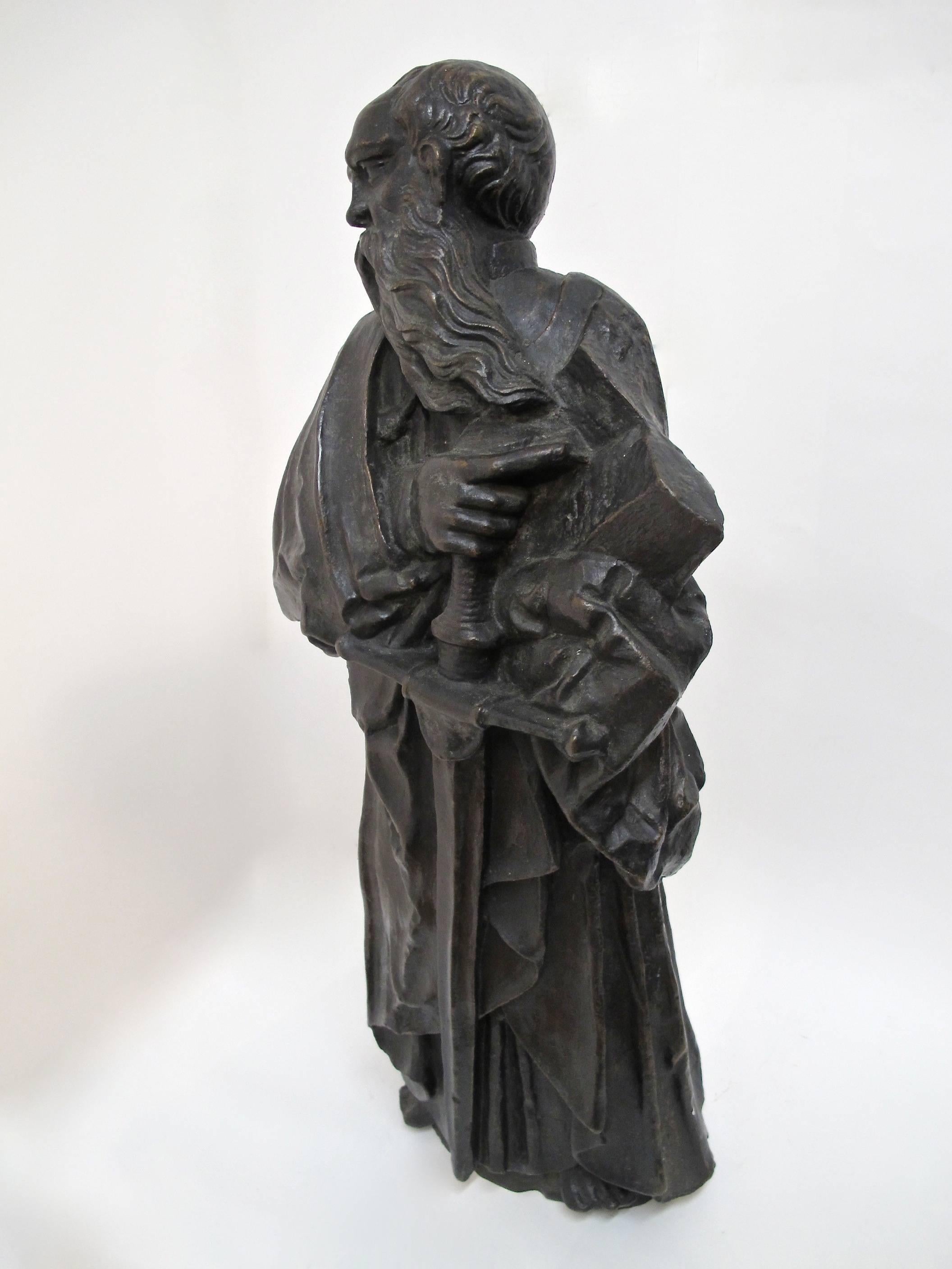 Européen Statue de Moïse en bronze en vente