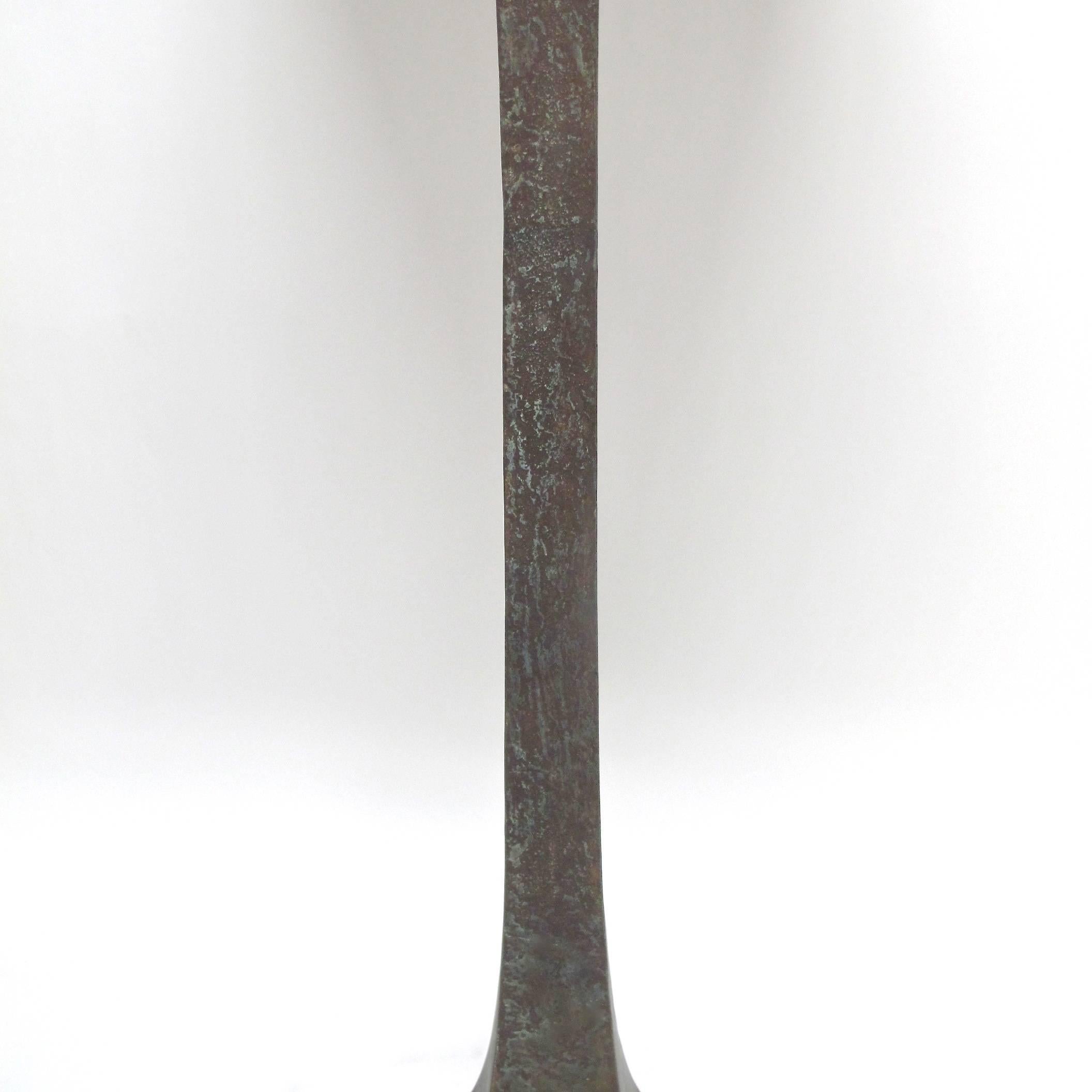 Stehlampe aus Bronze aus der Mitte des Jahrhunderts im Zustand „Gut“ im Angebot in San Francisco, CA