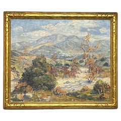 Paesaggio plein air della California dipinto da Esther Smee tra il 1930 e il 1940