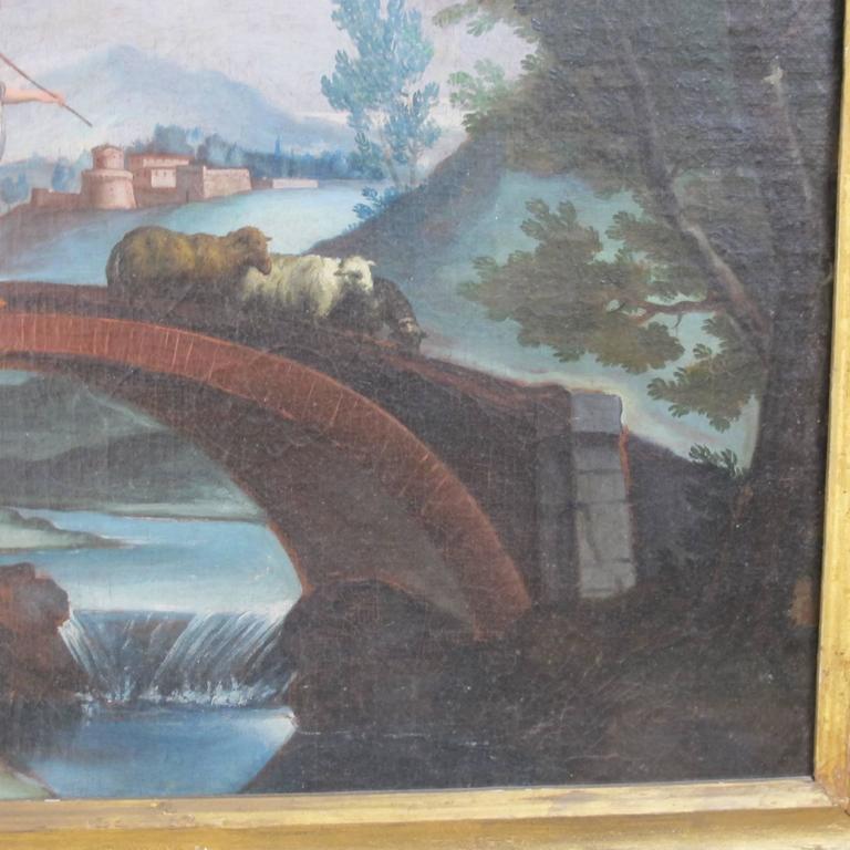 Canvas 18th Century Italian Painting For Sale