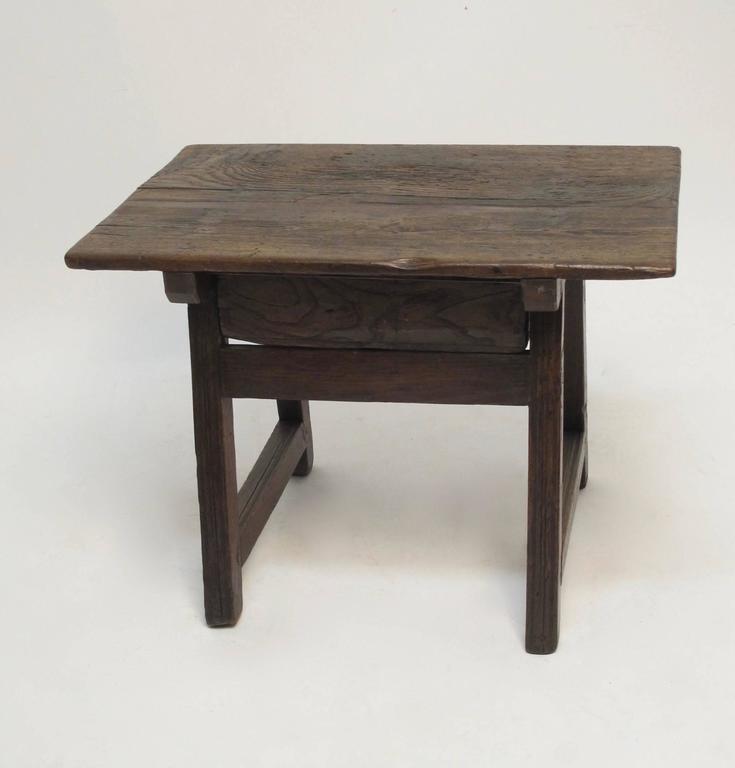 19th Century Mexican Mesquite Wood Side Table