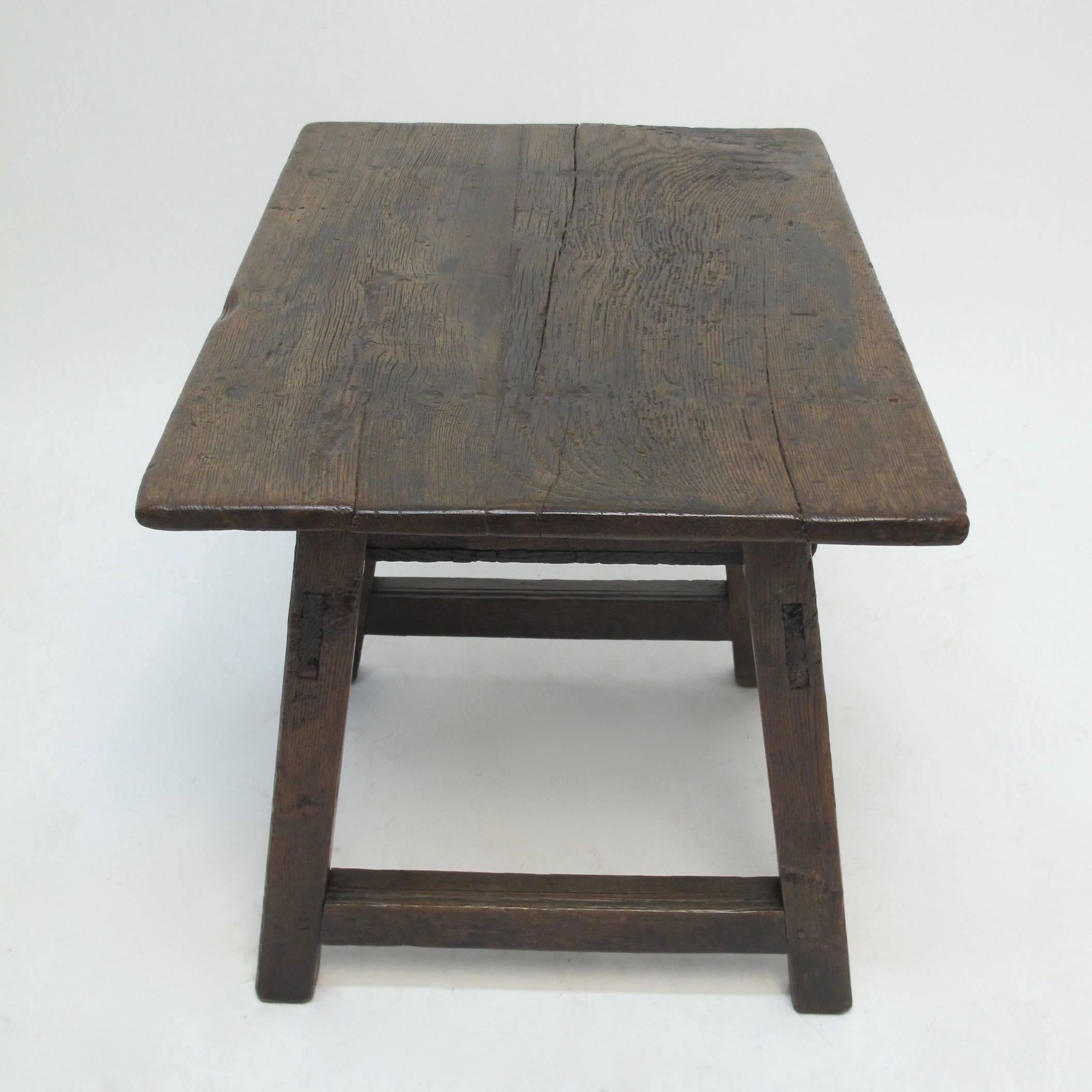 19th Century Mexican Mesquite Wood Side Table 5