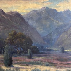 California Desert Landscape Painting signed A. M. Podchernikoff, Early 20th C.