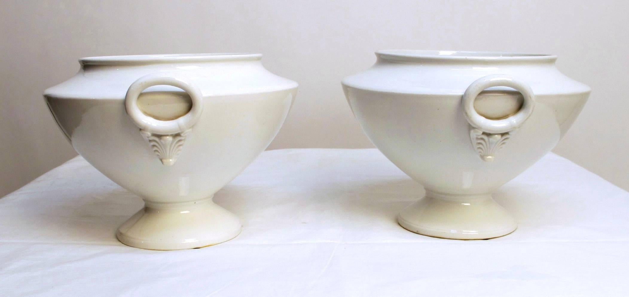 Porcelain Pair of Royal Worcester Tureens