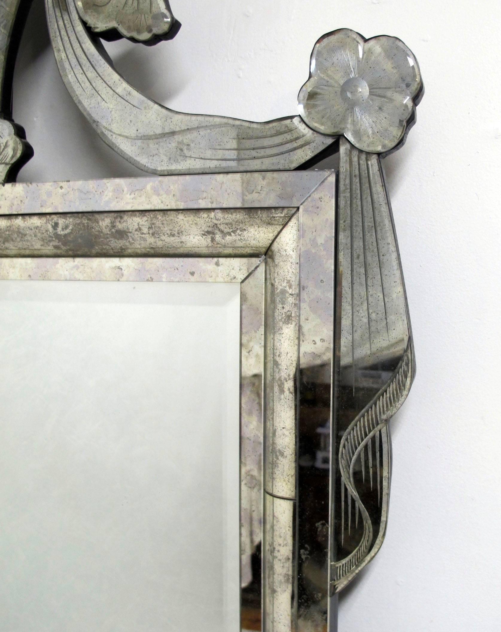 American 1920s Venetian Style Mirror