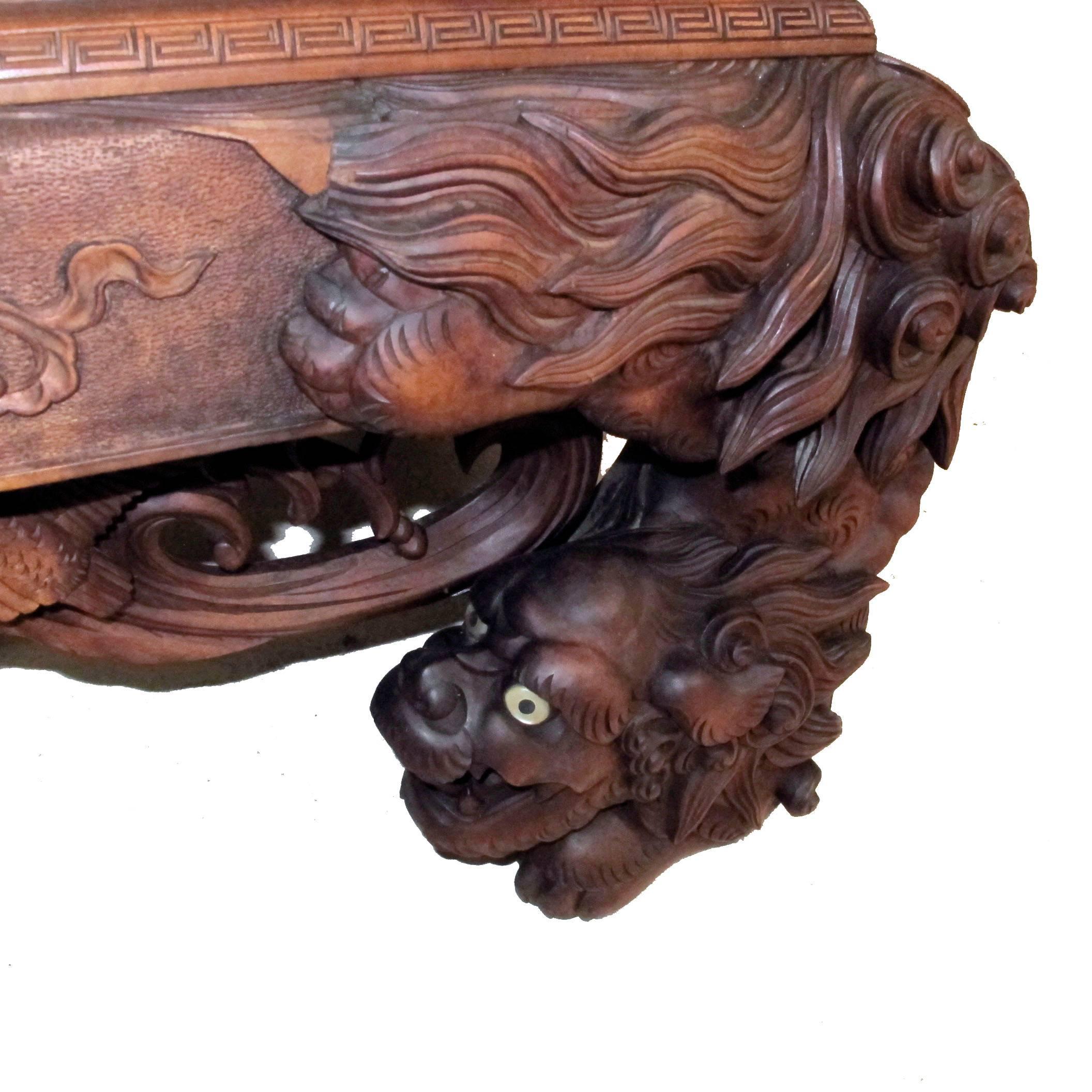 Japanese Carved and Lacquered Shibayama Cabinet, Meiji Period  For Sale 1