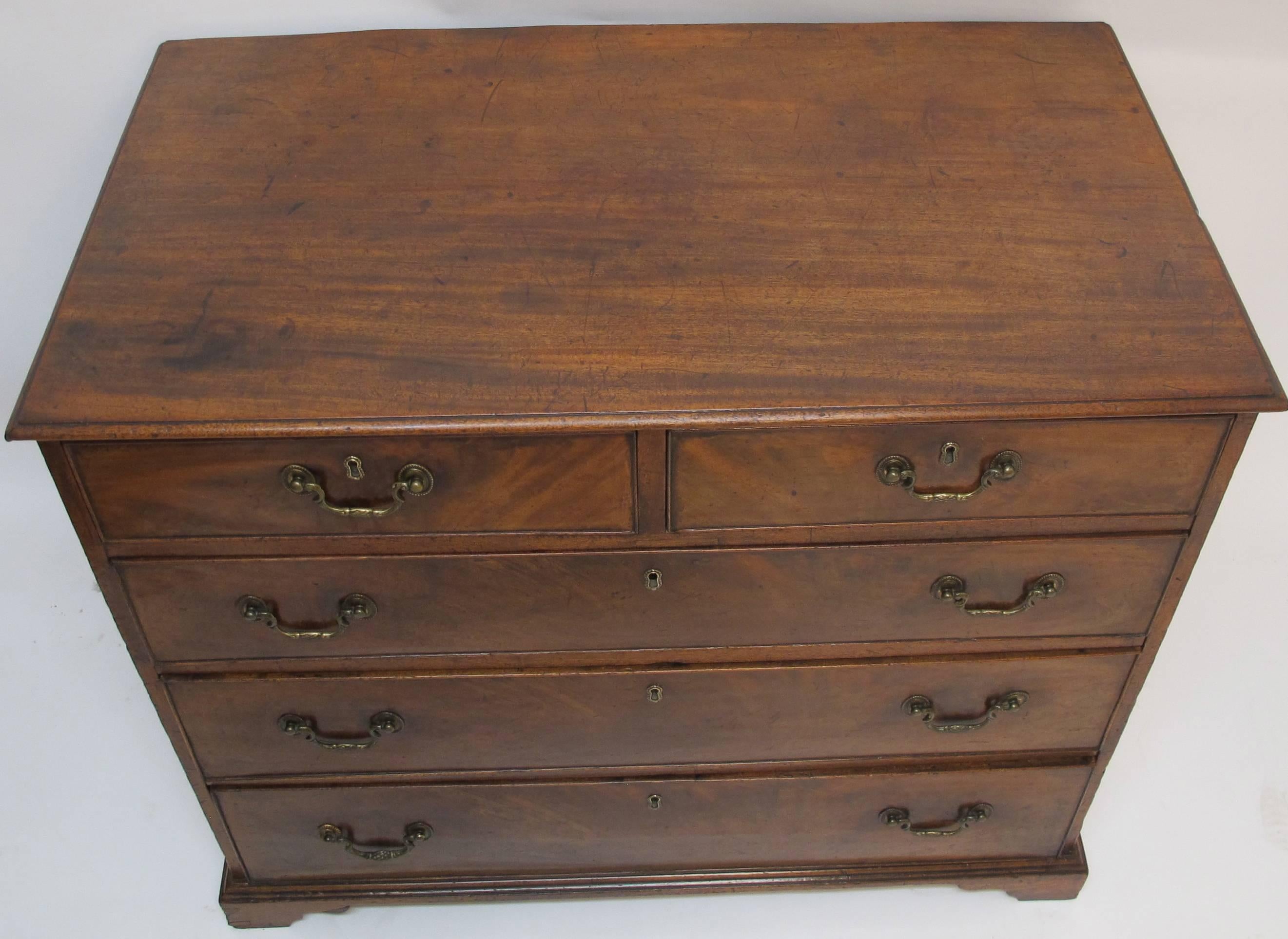 Georgian Mahogany Bachelors Chest of Drawers, English, 19th Century