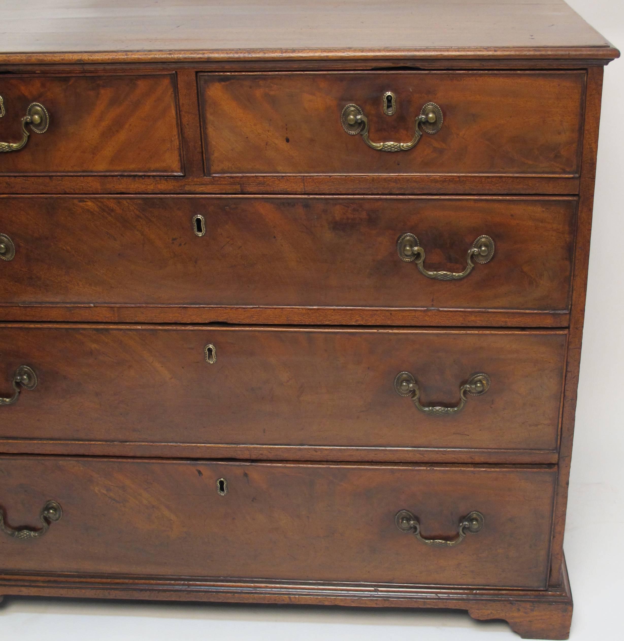 Mahogany Bachelors Chest of Drawers, English, 19th Century 1