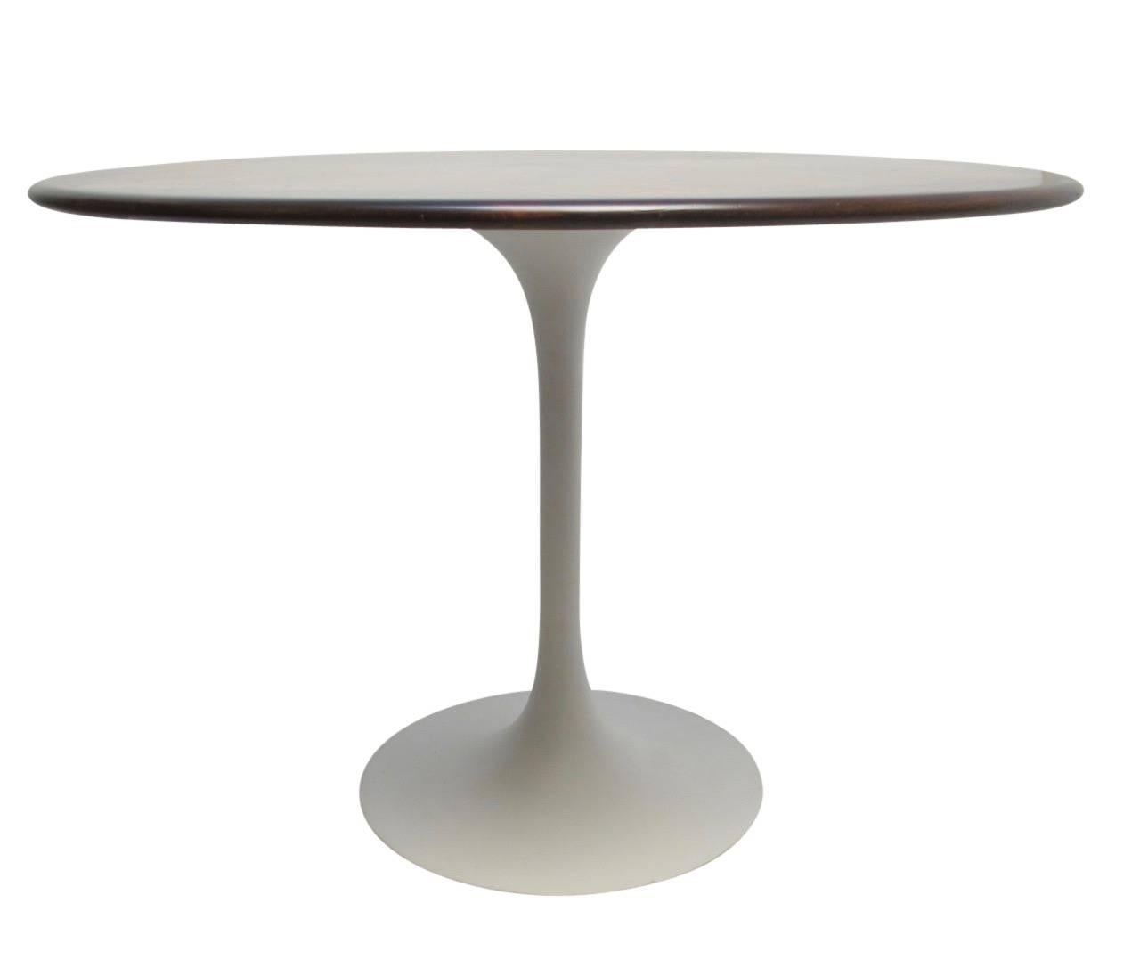 Inlay Mid-Century Saarinen Style Rosewood Dining Table