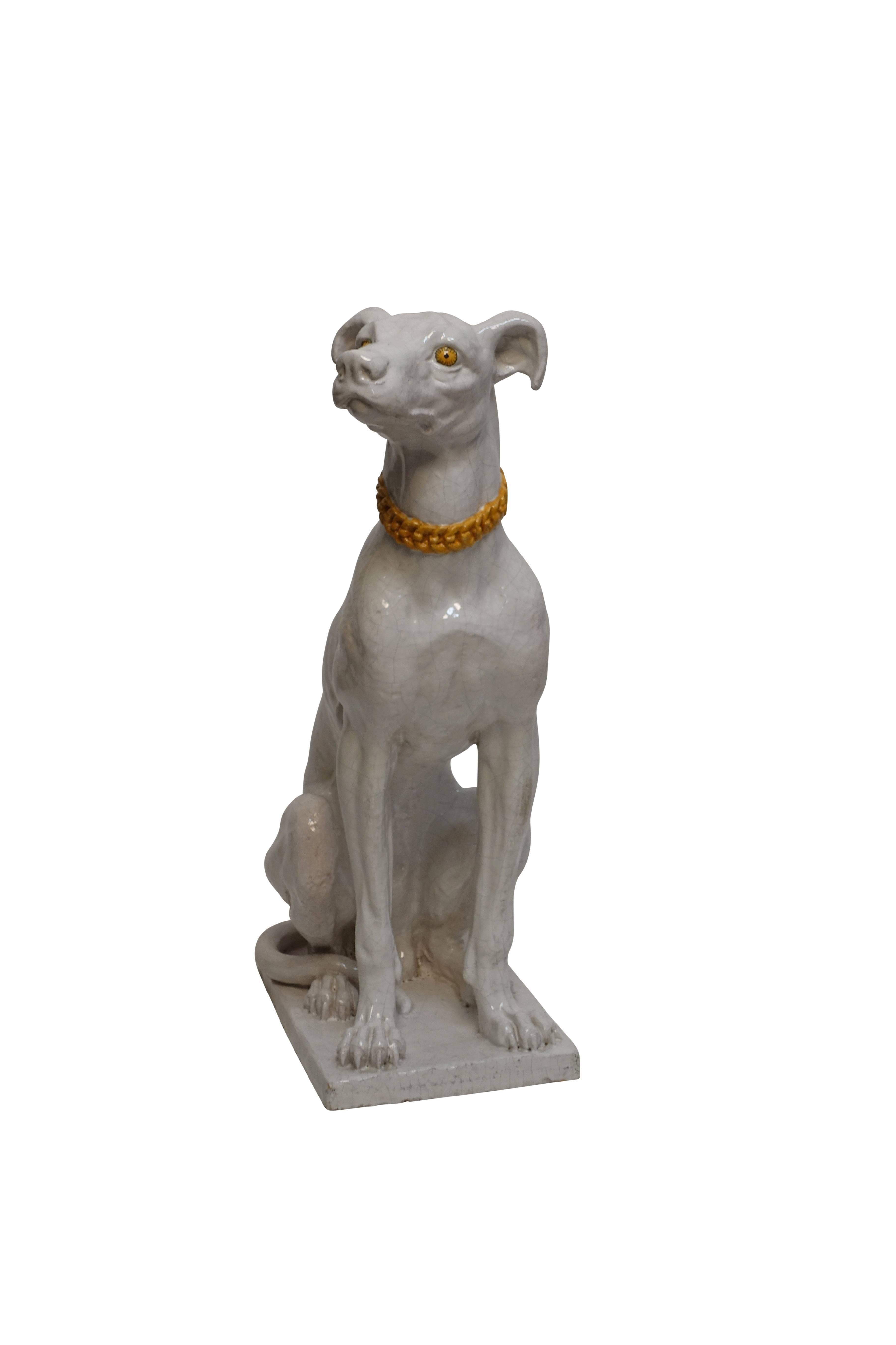 large greyhound statue