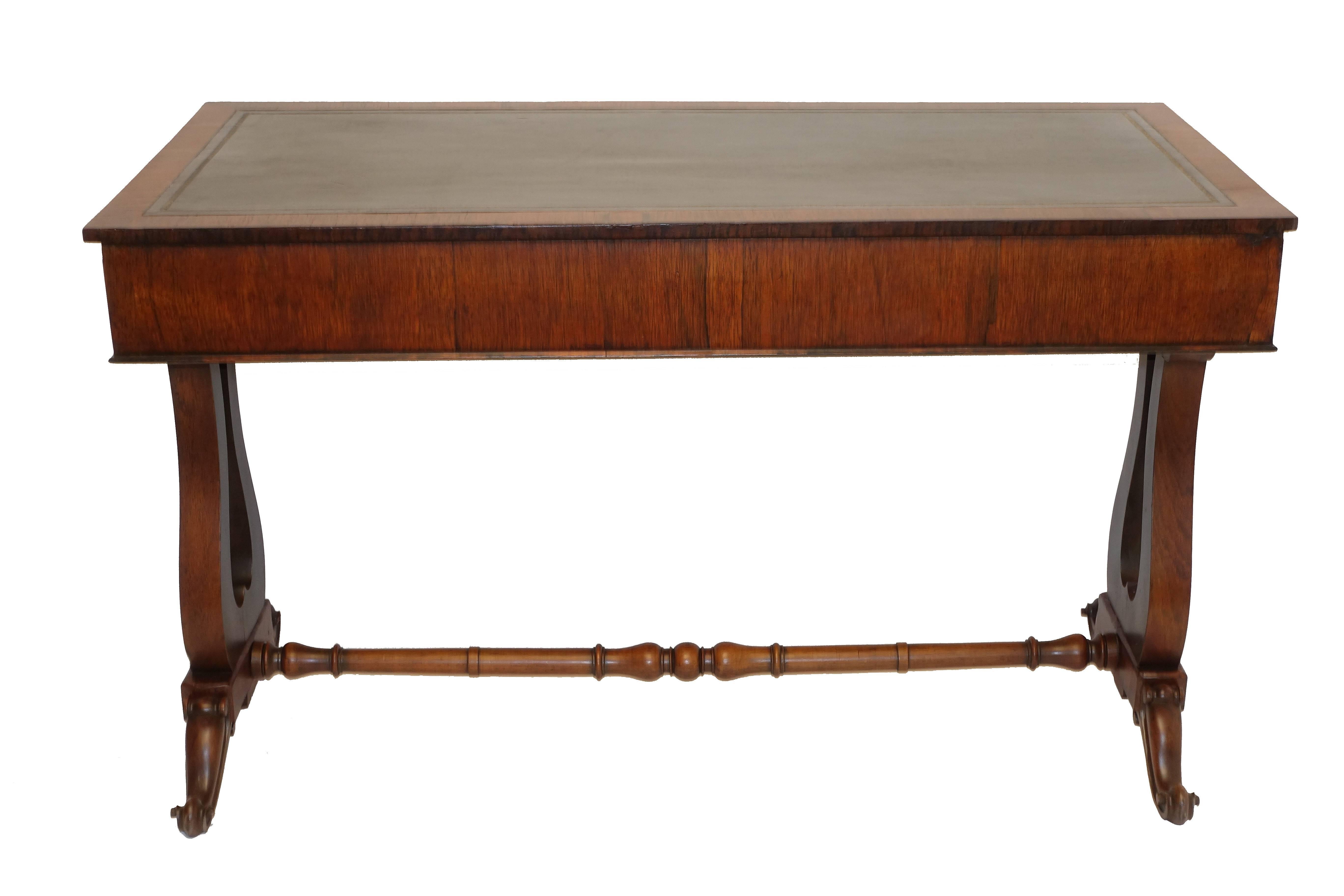 Regency Rosewood Sofa Table or Gentleman's Desk, English 19th Century 2