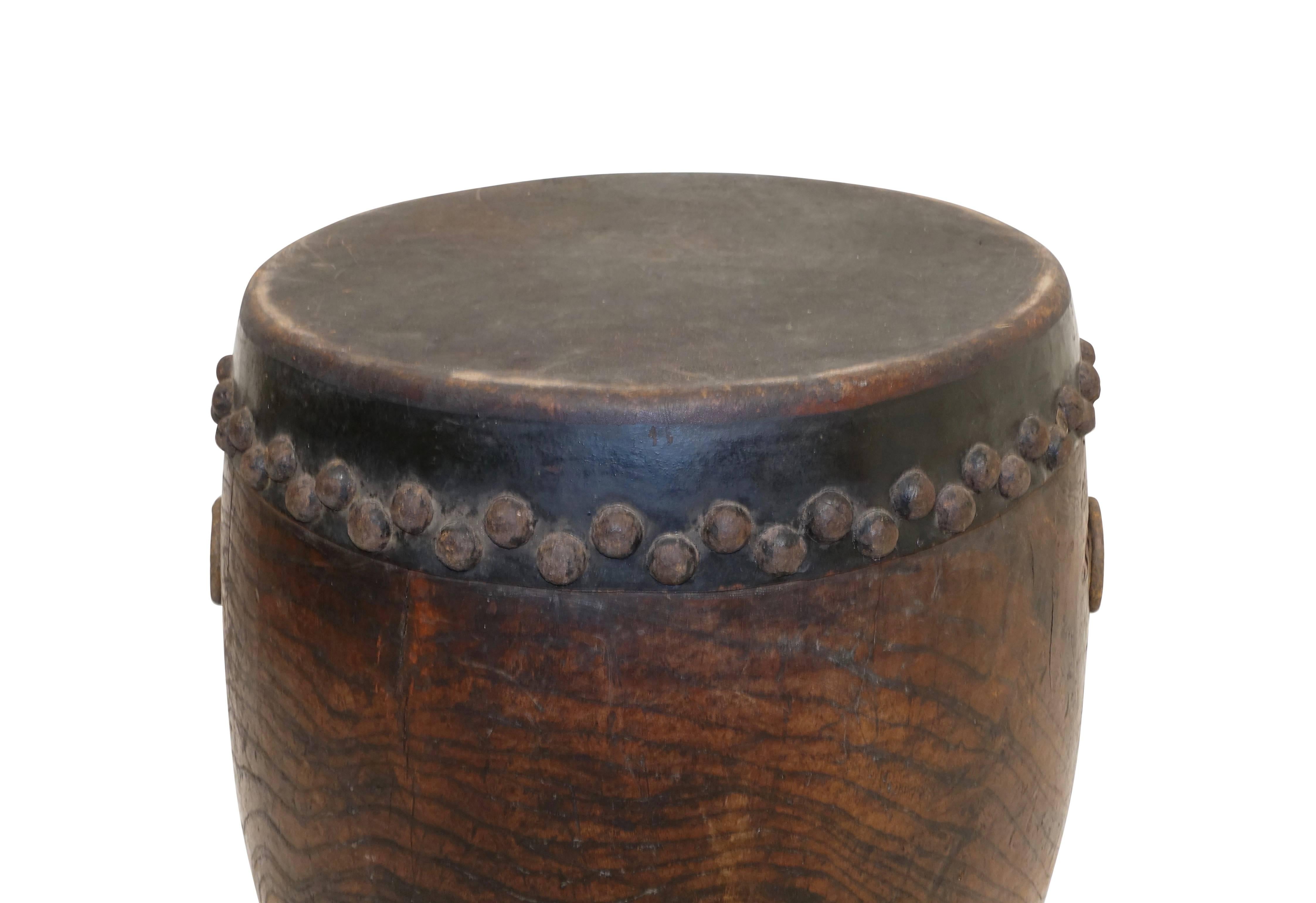 Wood 19th Century Japanese Ceremonial Drum