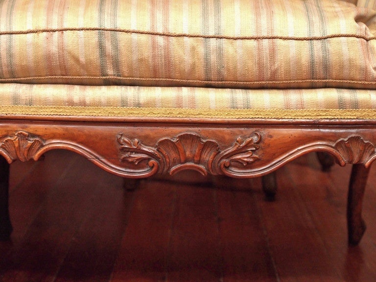 Pair of Italian Rococo Divani or Settees For Sale 1