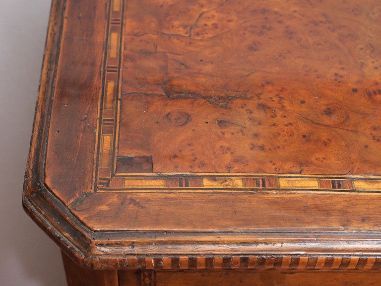 French Miniature Neoclassical Parquetry Commode For Sale