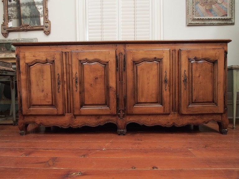 French Four-Door Fruitwood Buffet