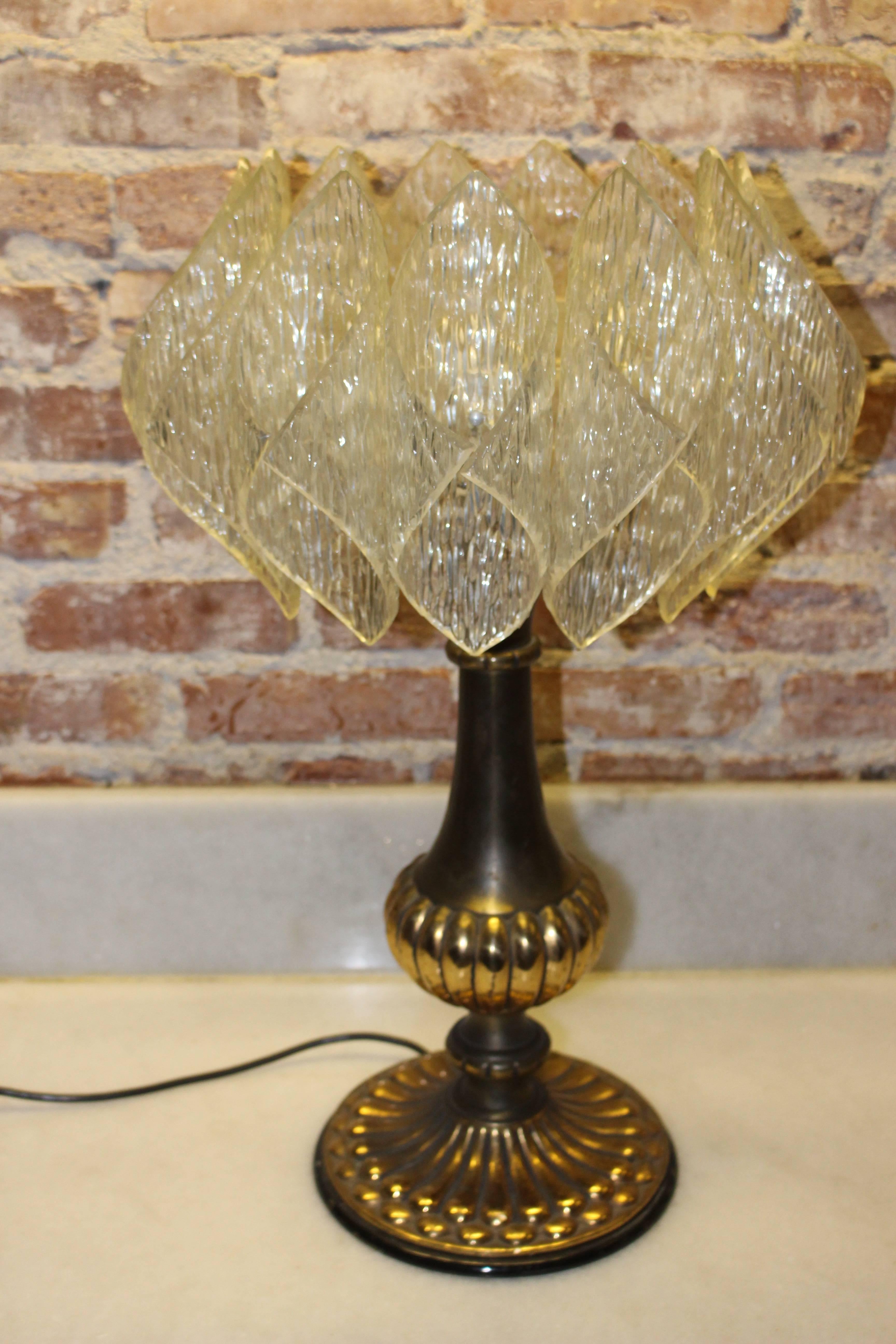 Mid-20th Century Table Lamp by Doria for Lamp Art For Sale