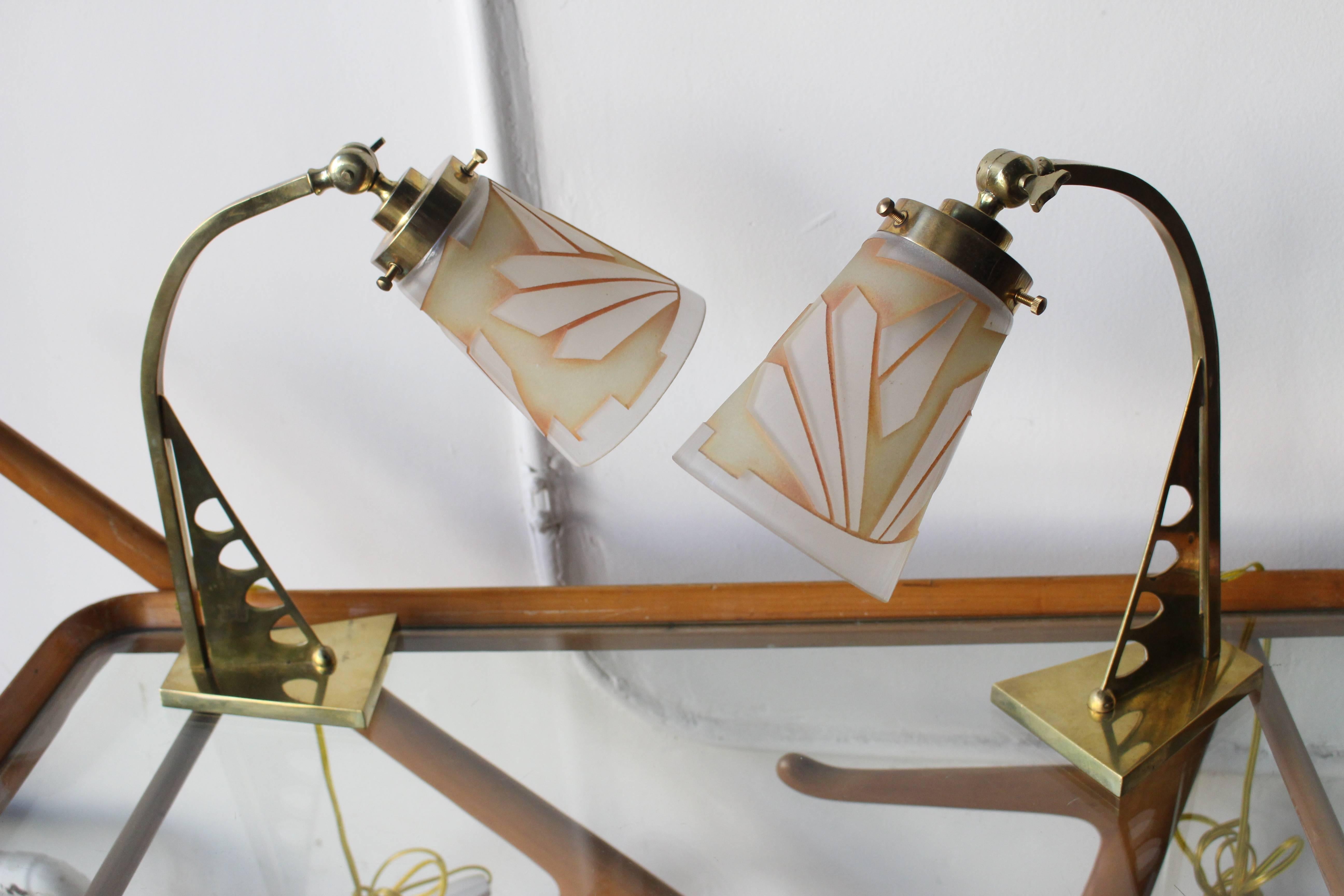 Art Deco Table Lamps In Excellent Condition In Los Angeles, CA