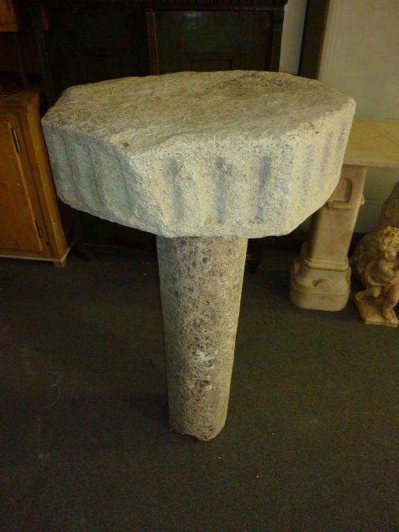 Italian antique stone table, garden or home.