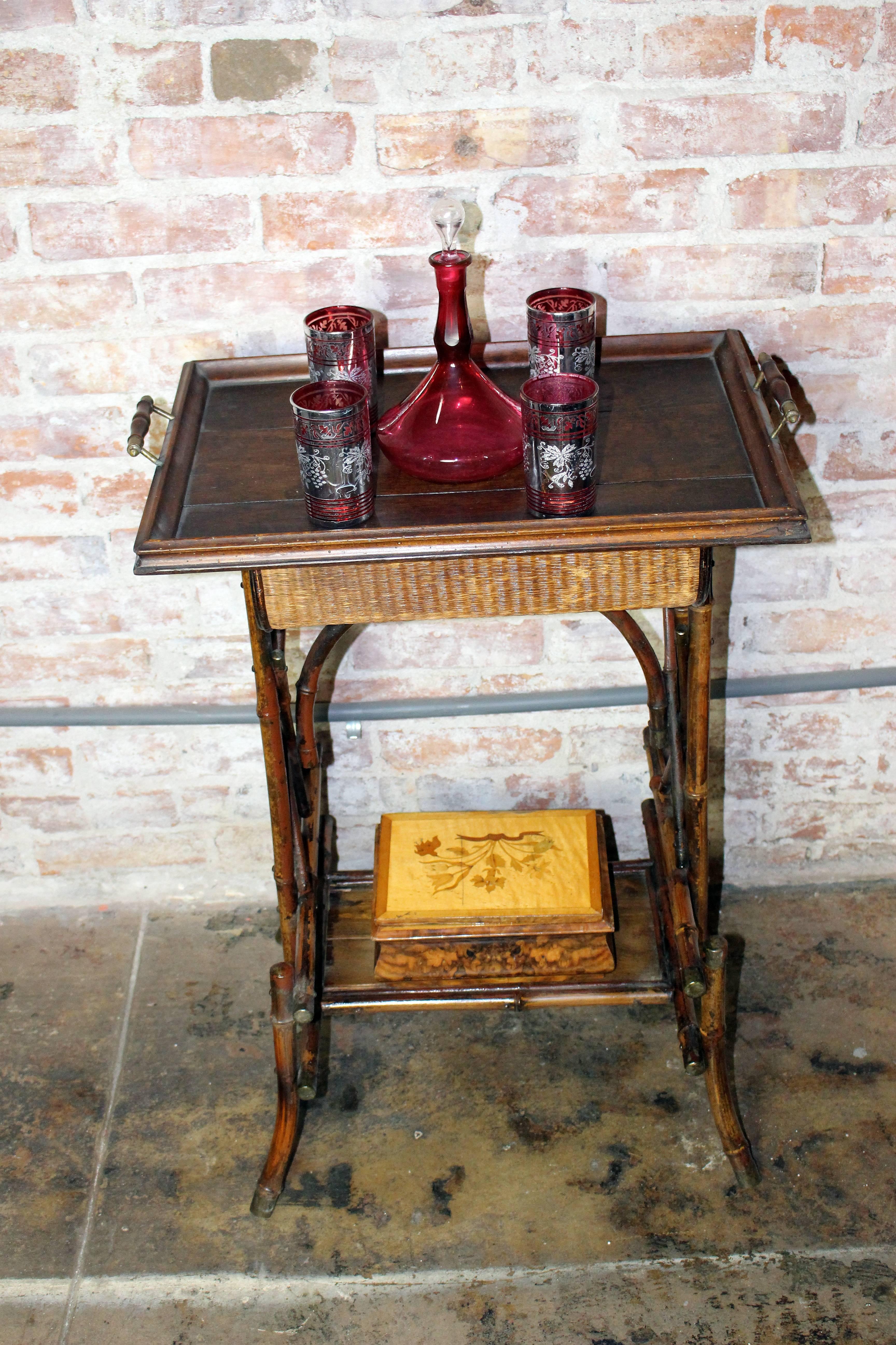 English Antique British Colonial Cocktail Table