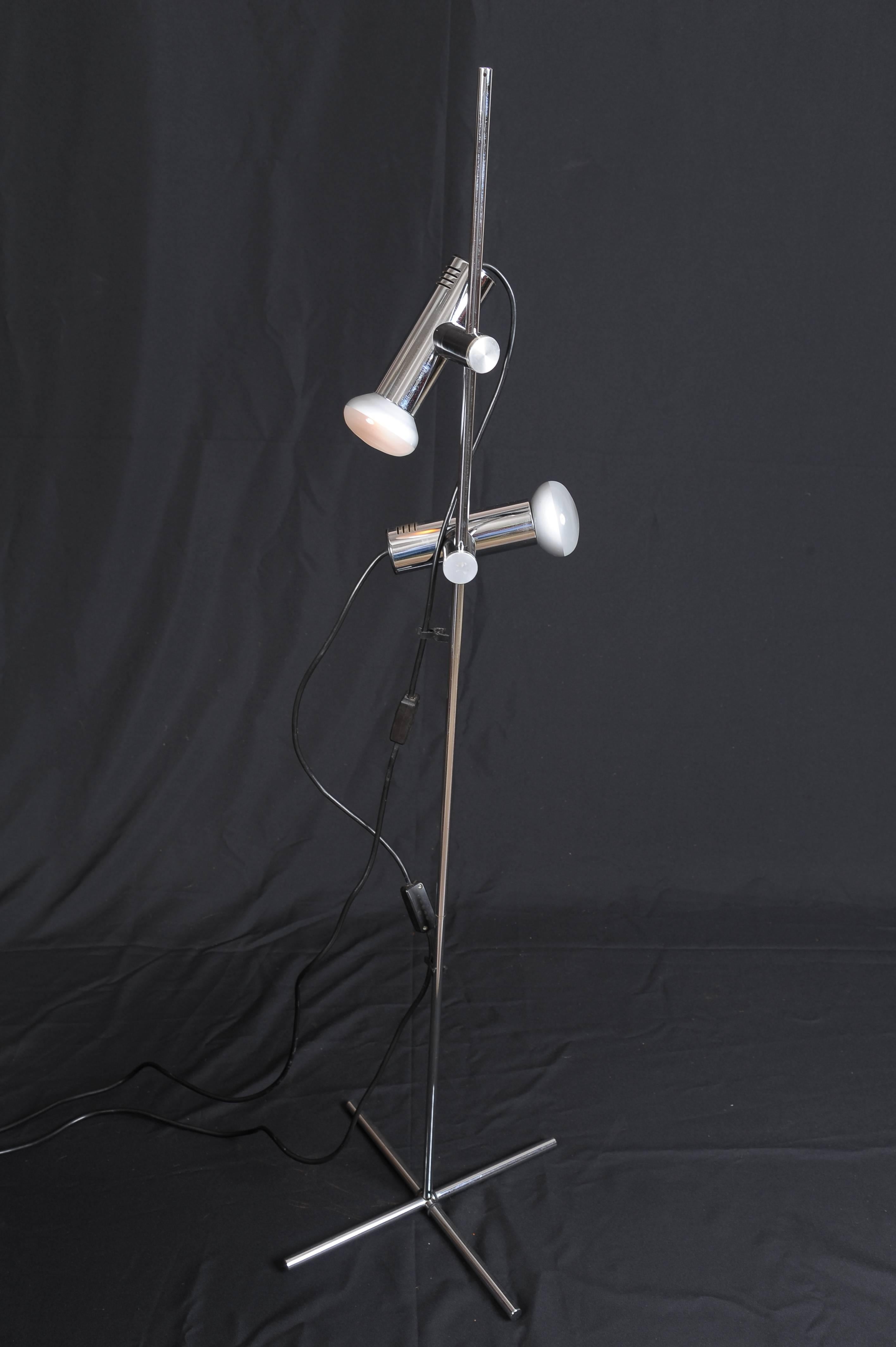 Italian Floor Lamp in Style of Gino Sarfatti In Excellent Condition In Los Angeles, CA