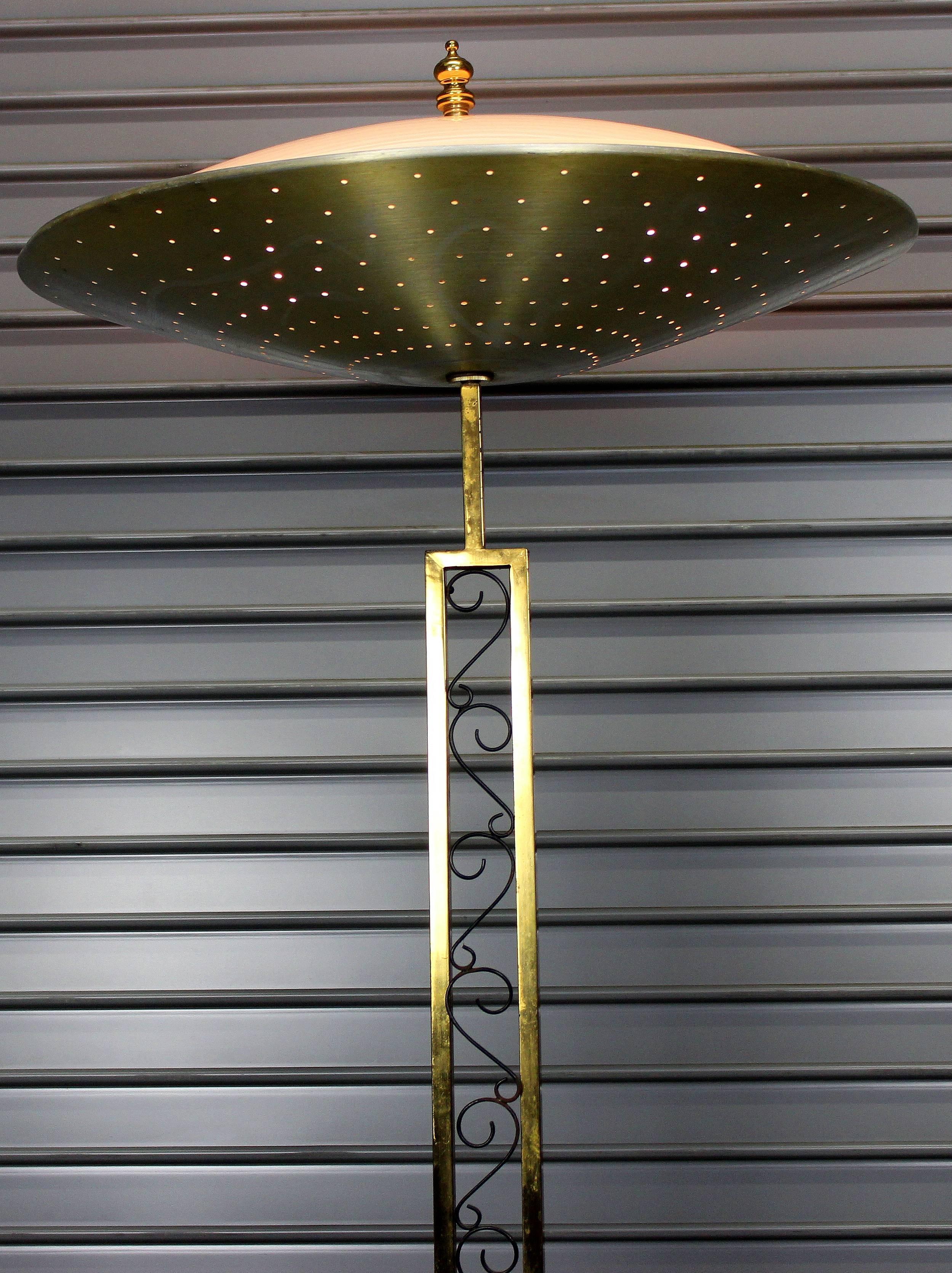 Italian Floor Lamp from the Savoia Excelsior Palace Hotel in Italy In Excellent Condition In Los Angeles, CA