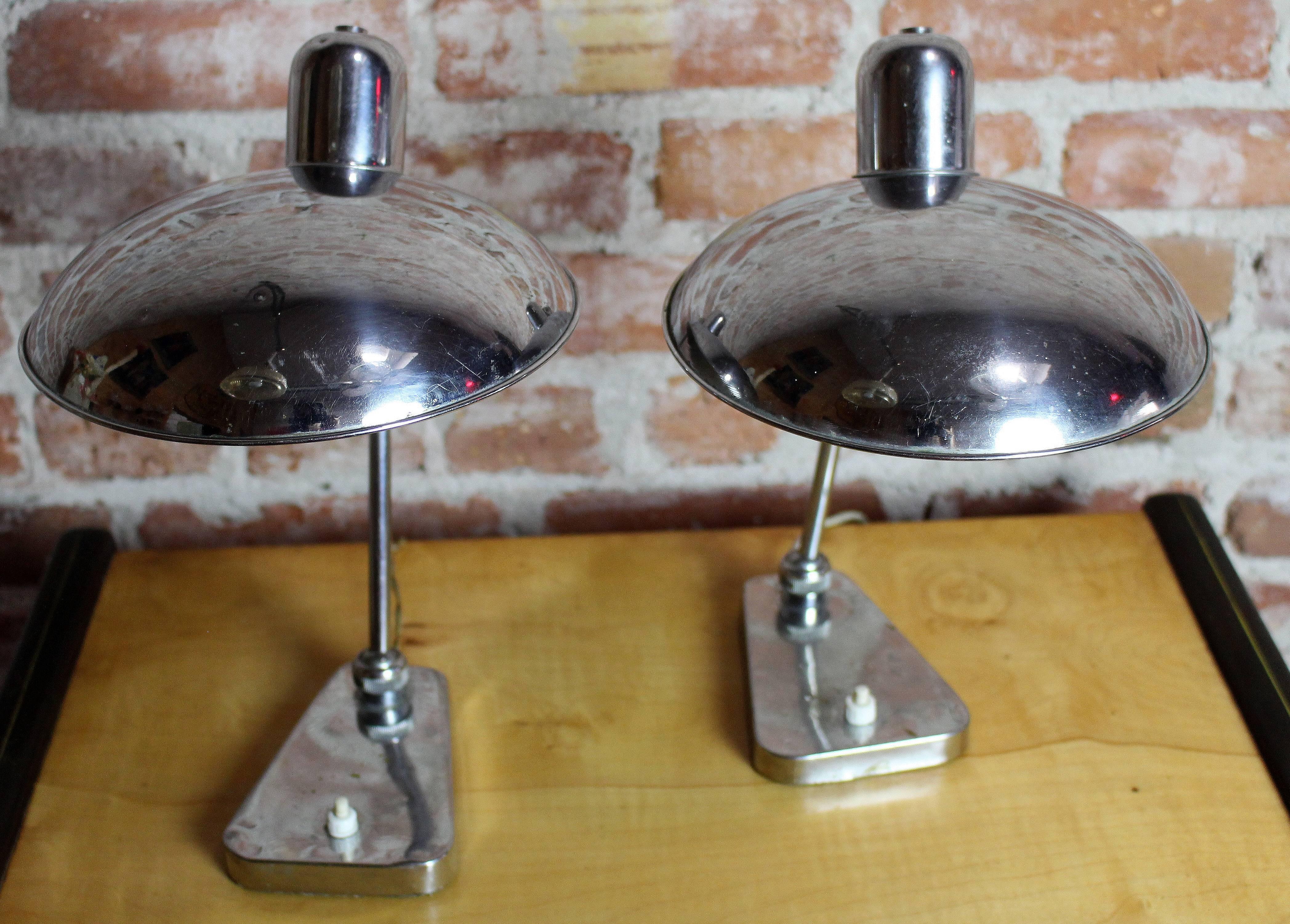 French Art Deco Pair of Table Lamps In Good Condition In Los Angeles, CA