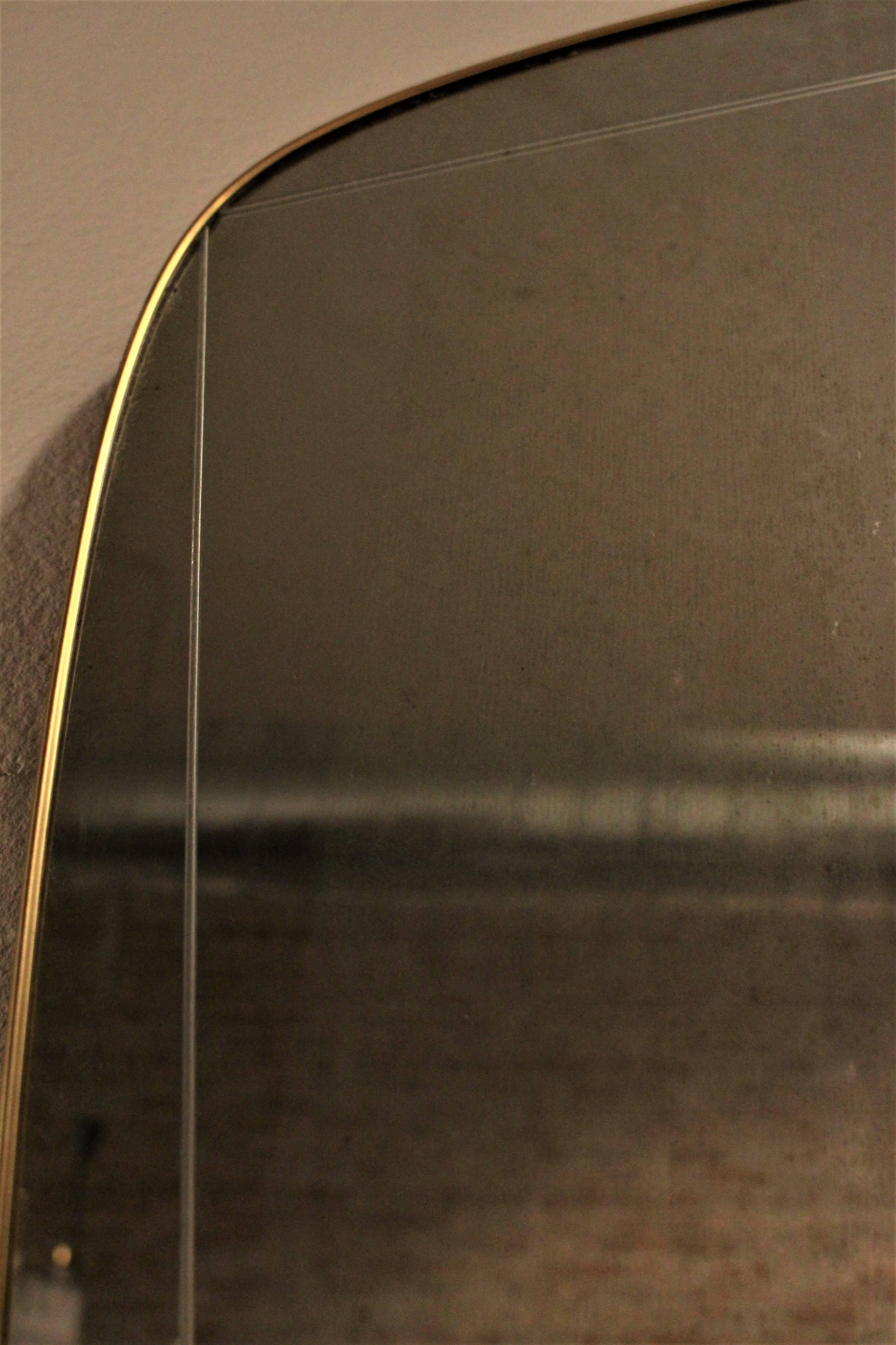 Mid-20th Century Italian Brass Mirrore