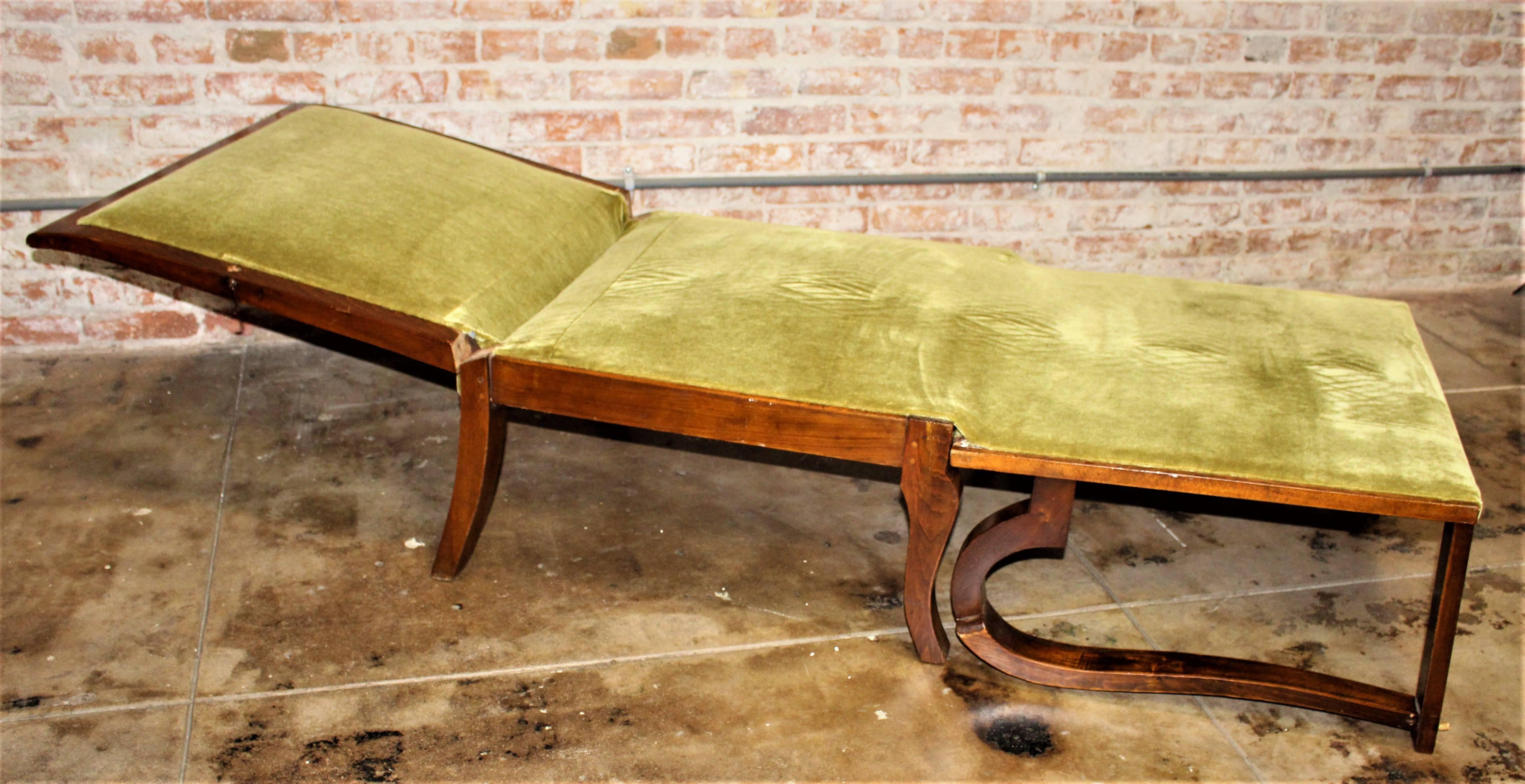 French 1930s Art Deco Daybed-Chair For Sale