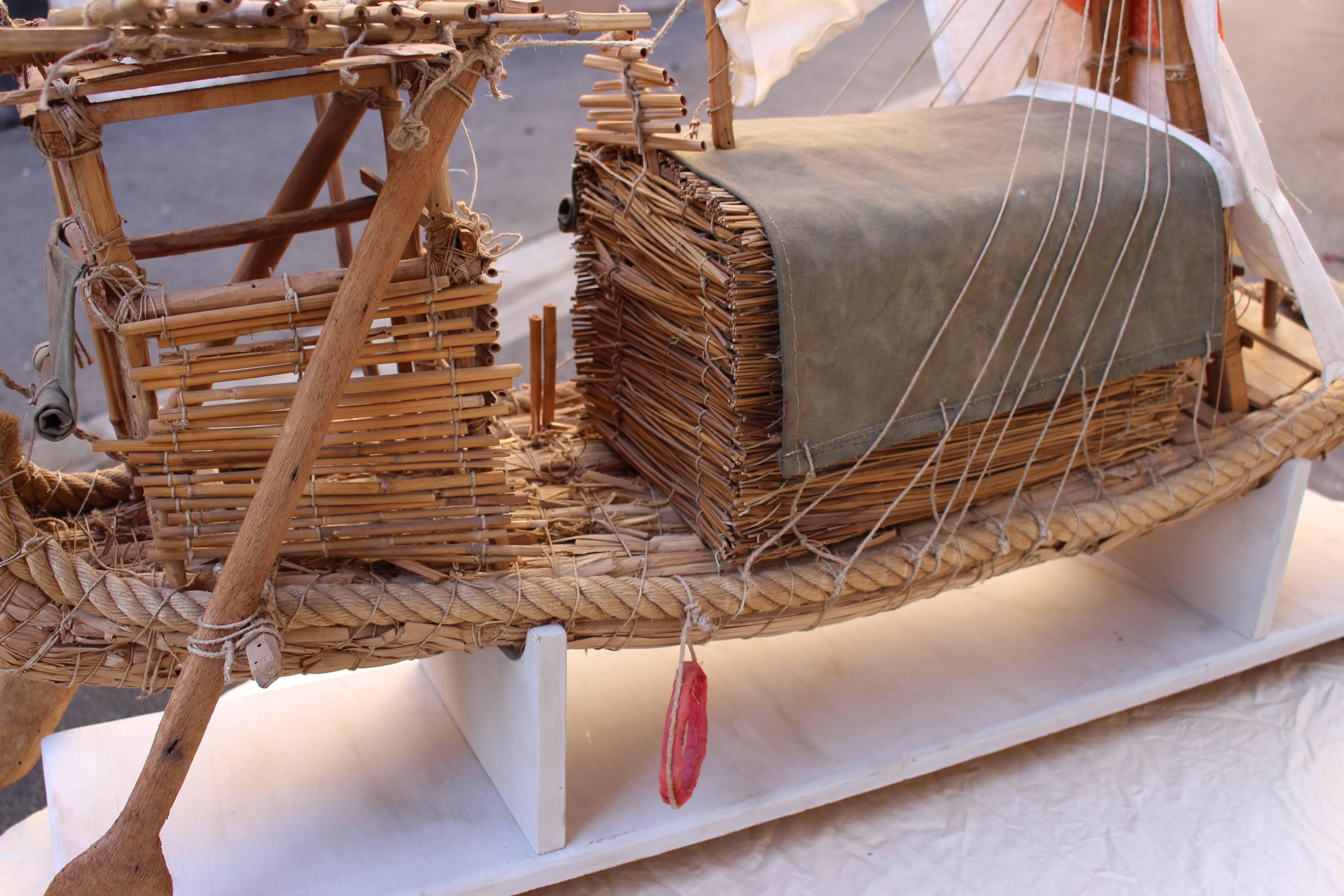 Italian Kon -Tiki Model Boat from Venice Bianale