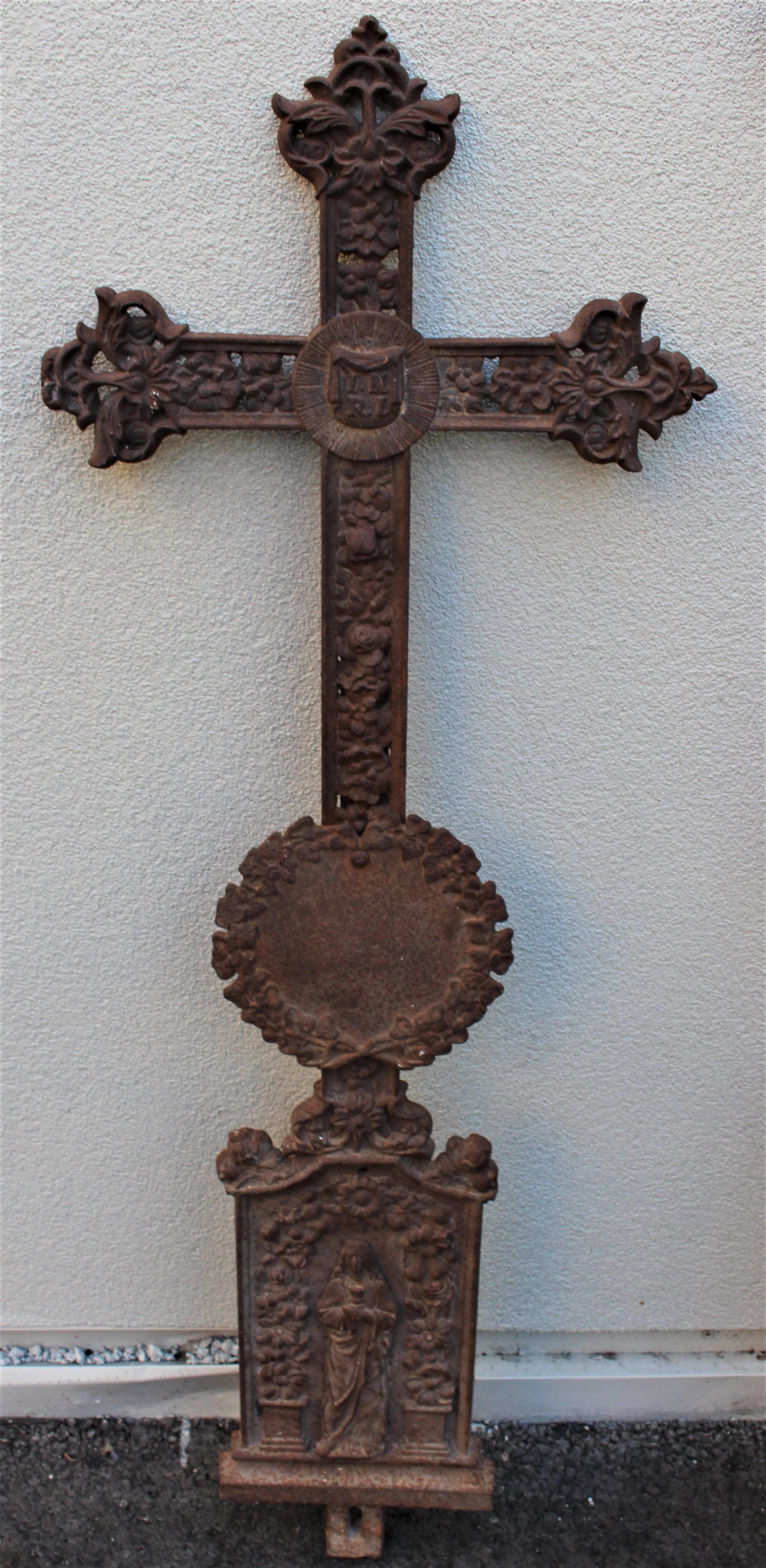 Belle Époque French Belle Epoque Castiron Large Crosses For Sale