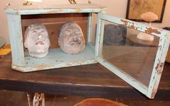 Italian Antique Cast Gypsum Death Masks Set of Five