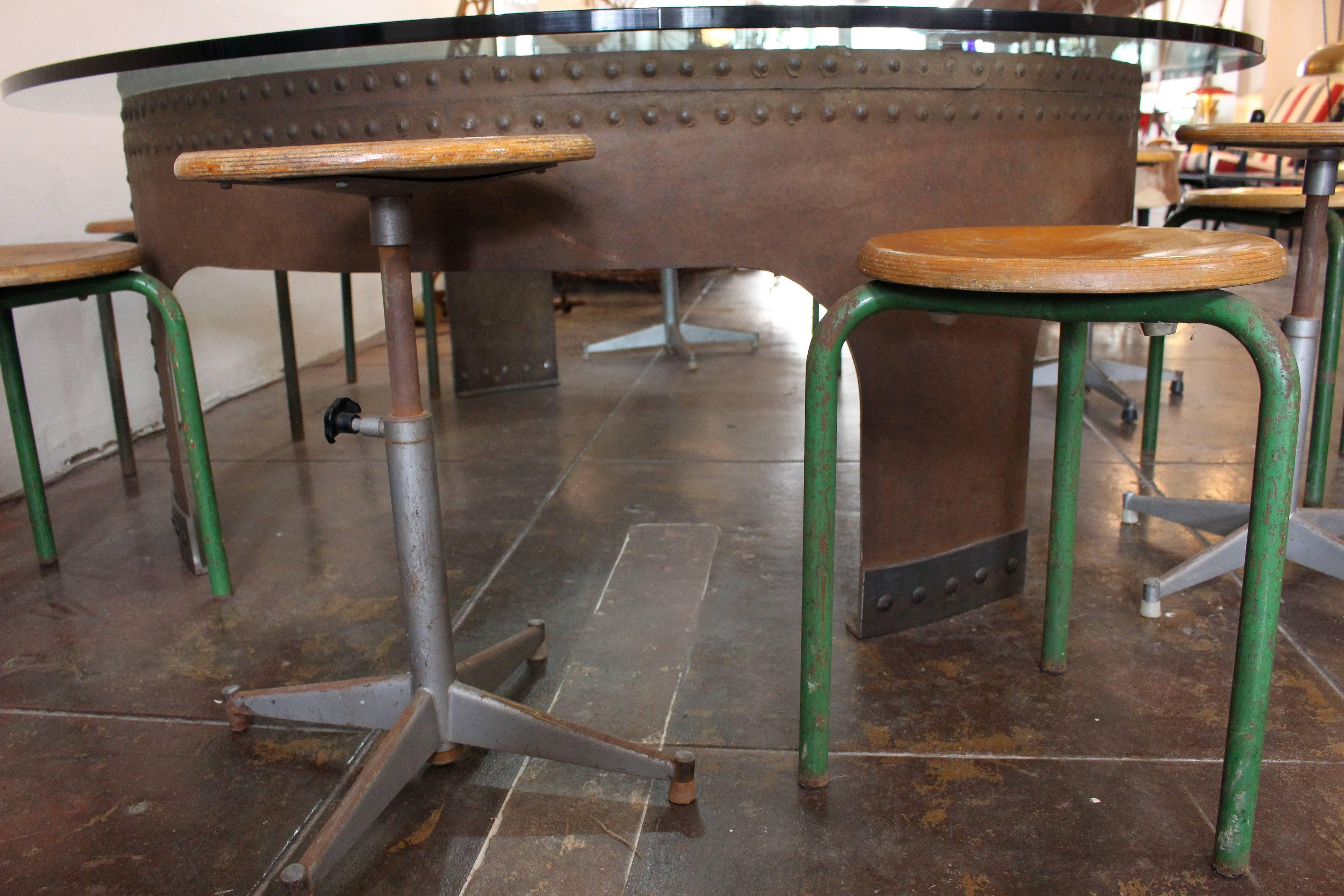 Late 20th Century Italian Round Conference Table by Gimo Fero For Sale