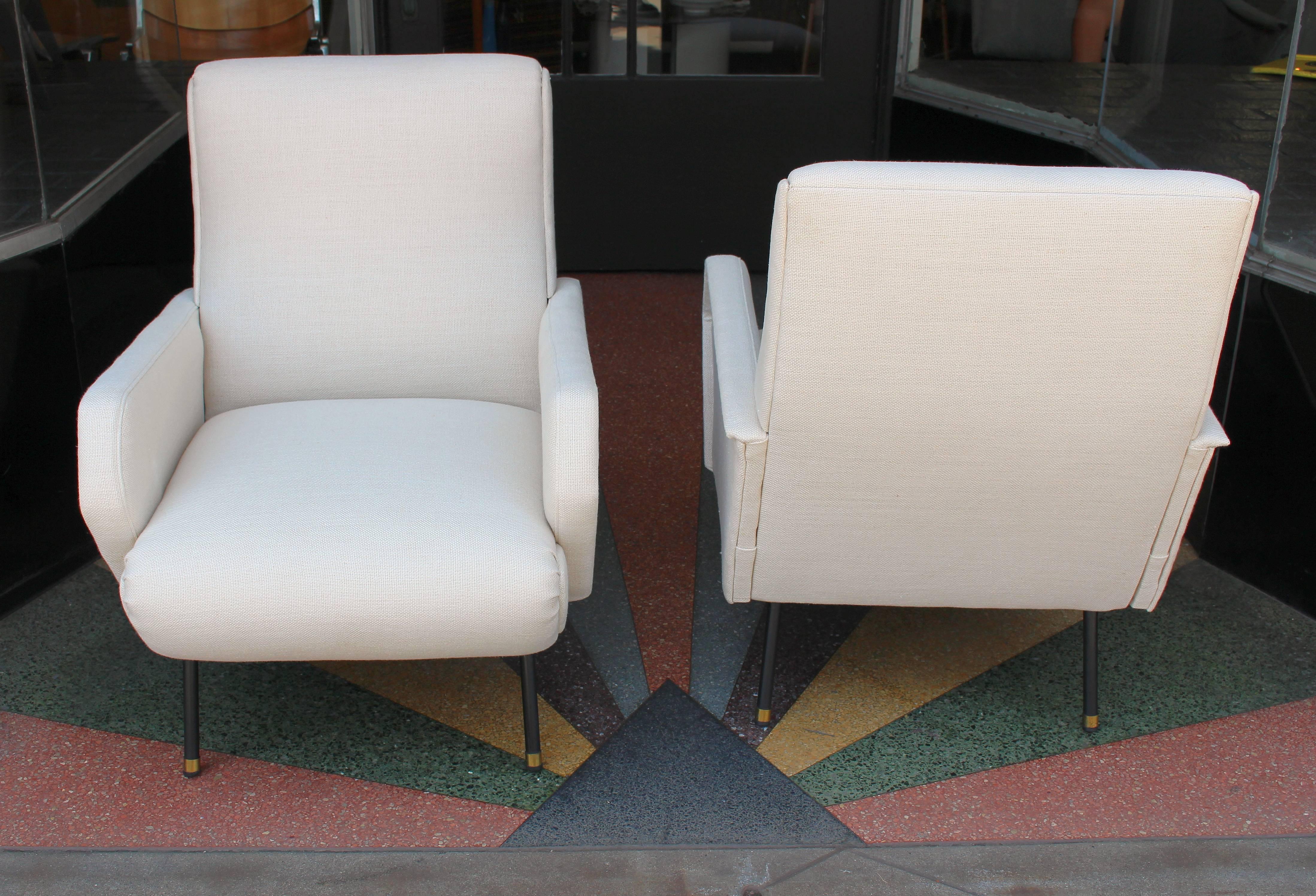 Mid-20th Century 1950s Italian Pair of Chairs