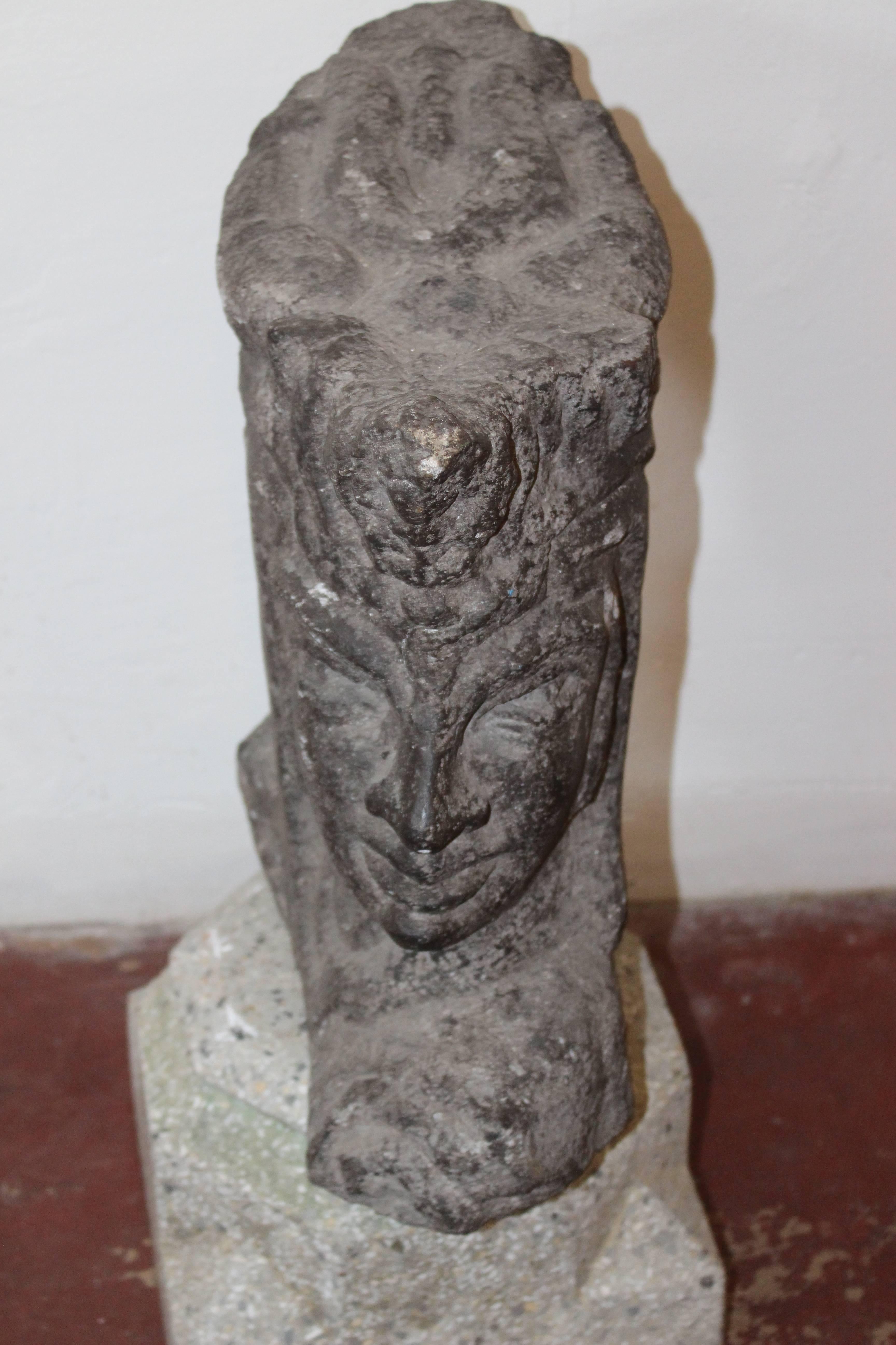 Mid-Century Modern Italian Mid-Century Trojan Head Sculpture