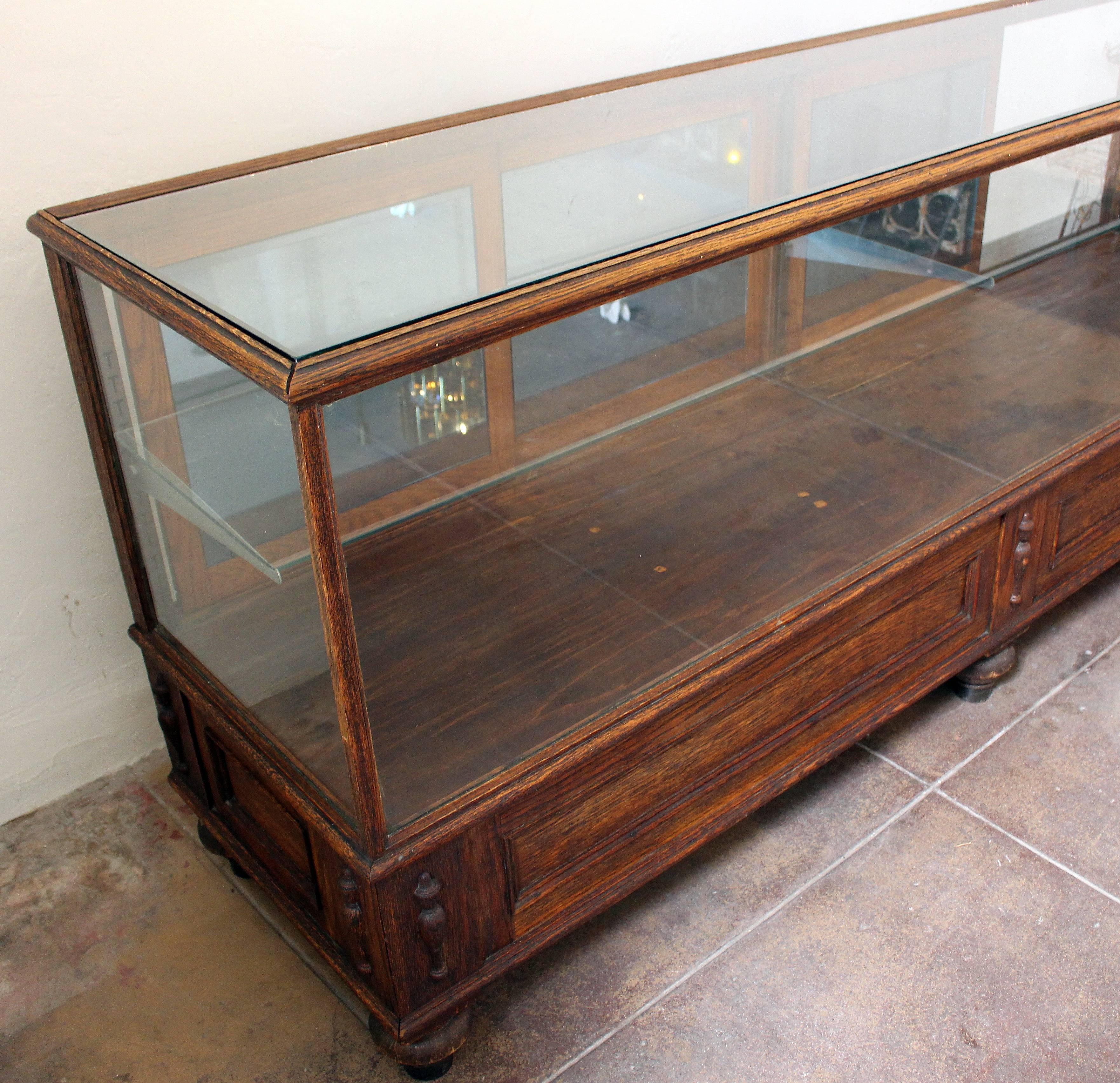 Early 20th Century Antique Glass Case by Grand Rapid Store Equipment