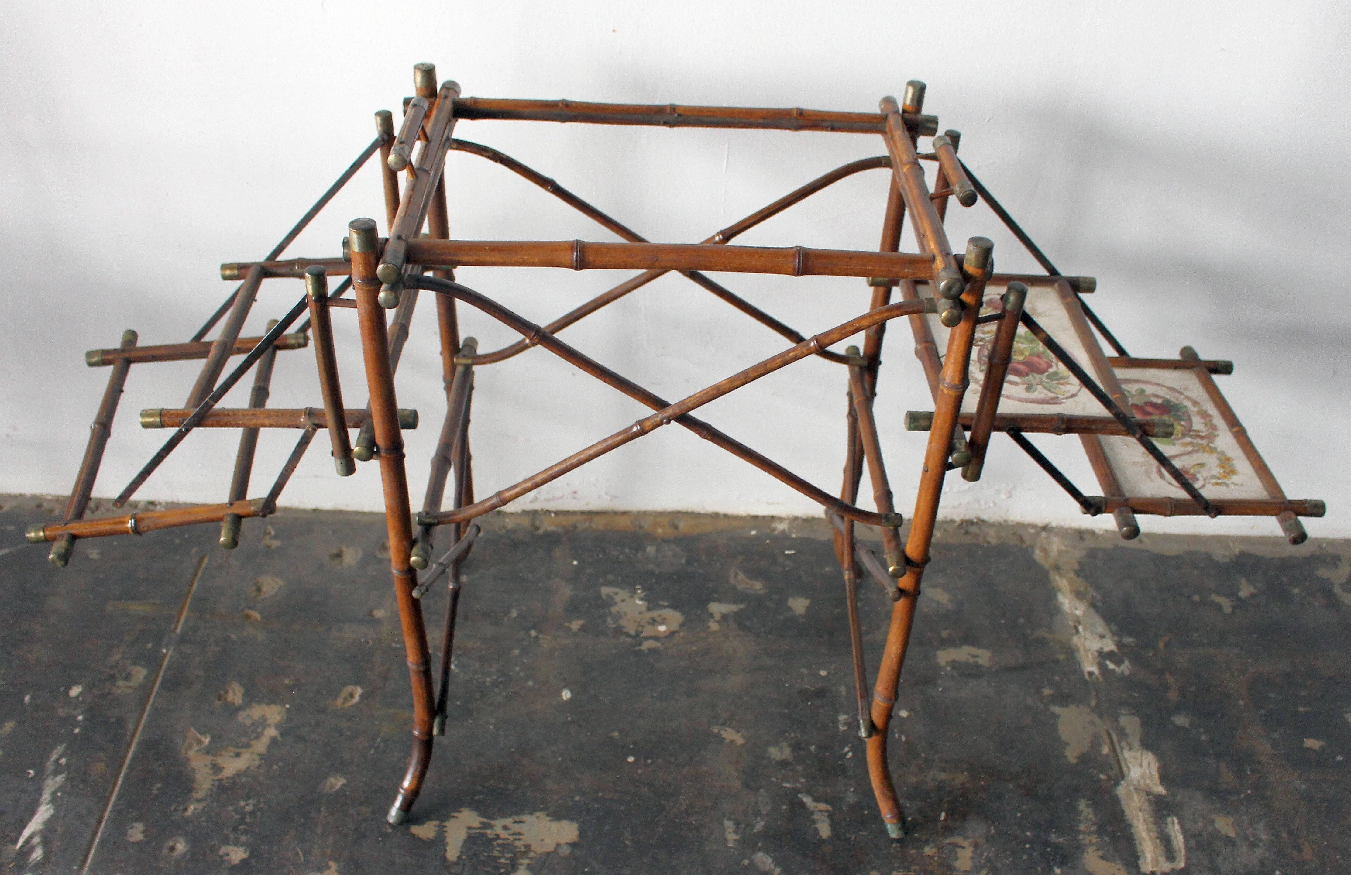 19th Century French Victorian Bamboo Dinning Room Set For Sale