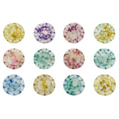 Gabriel Argy-Rousseau, Doce platos decorativos "Loto", Art Decó francés años 20