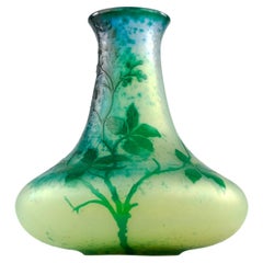 Daum # Nancy, Vase "After Edmond Lachenal", Art Nouveau Early 1900s