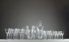 Lalique France, "Treves" Service (41 pieces), France 1980s