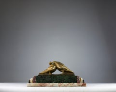 Armand Lemo, „Verliebte Tauben“, Art-déco-Skulptur, 1920er Jahre