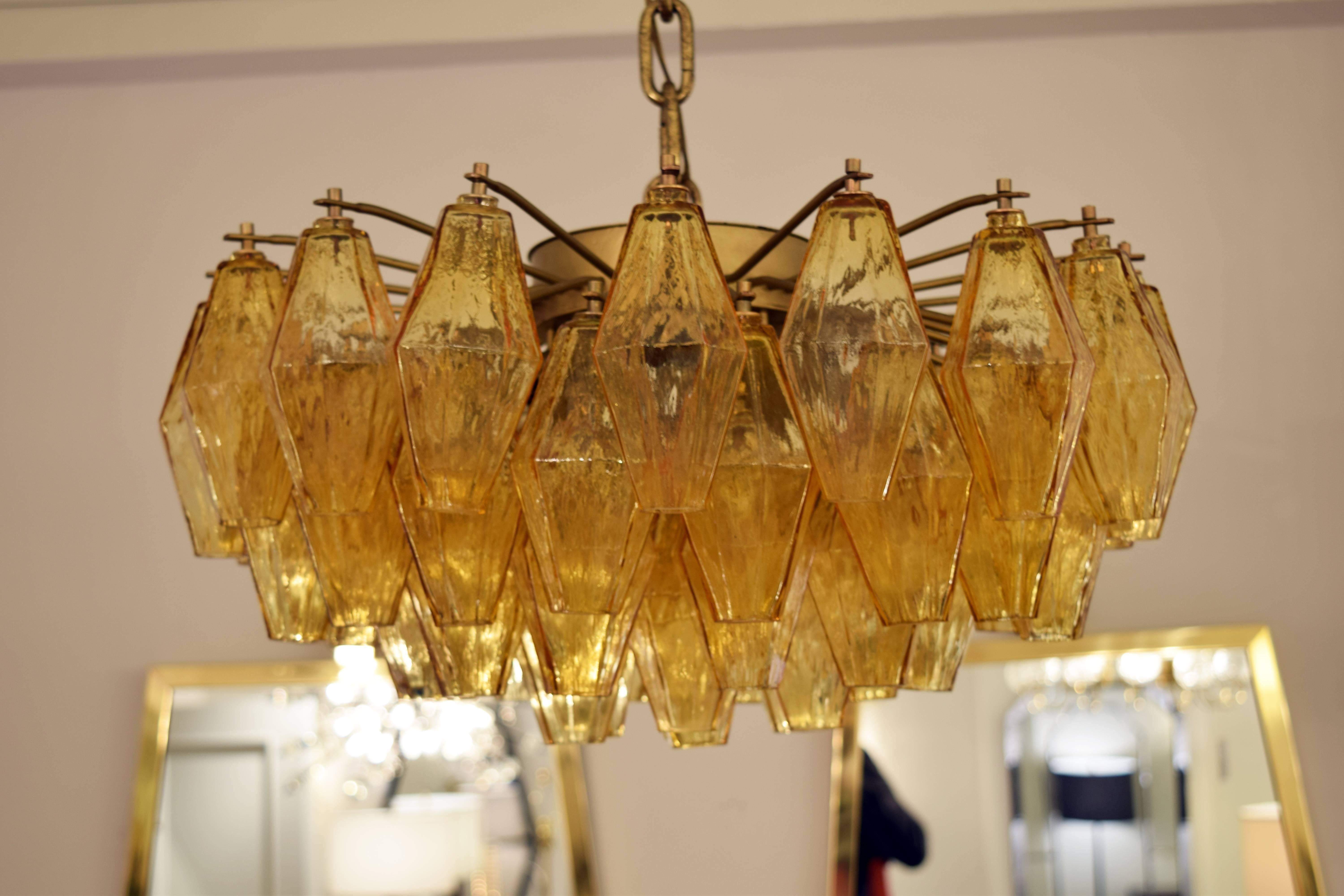 Venini Polyhedral Chandelier  In Excellent Condition In New York, NY